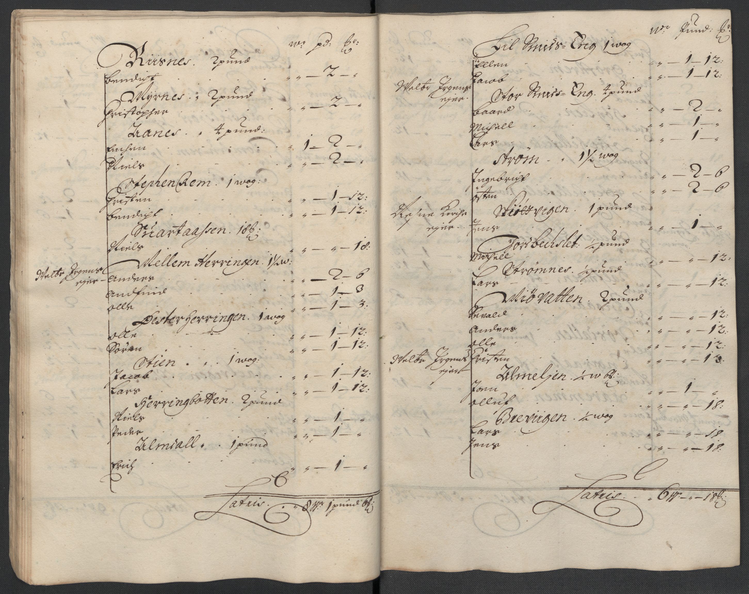 Rentekammeret inntil 1814, Reviderte regnskaper, Fogderegnskap, RA/EA-4092/R65/L4506: Fogderegnskap Helgeland, 1697-1698, s. 174