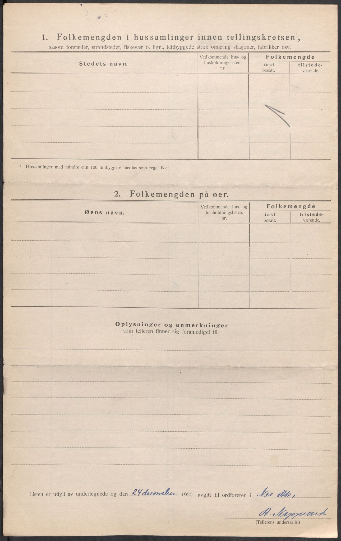 SAO, Folketelling 1920 for 0236 Nes herred, 1920, s. 48