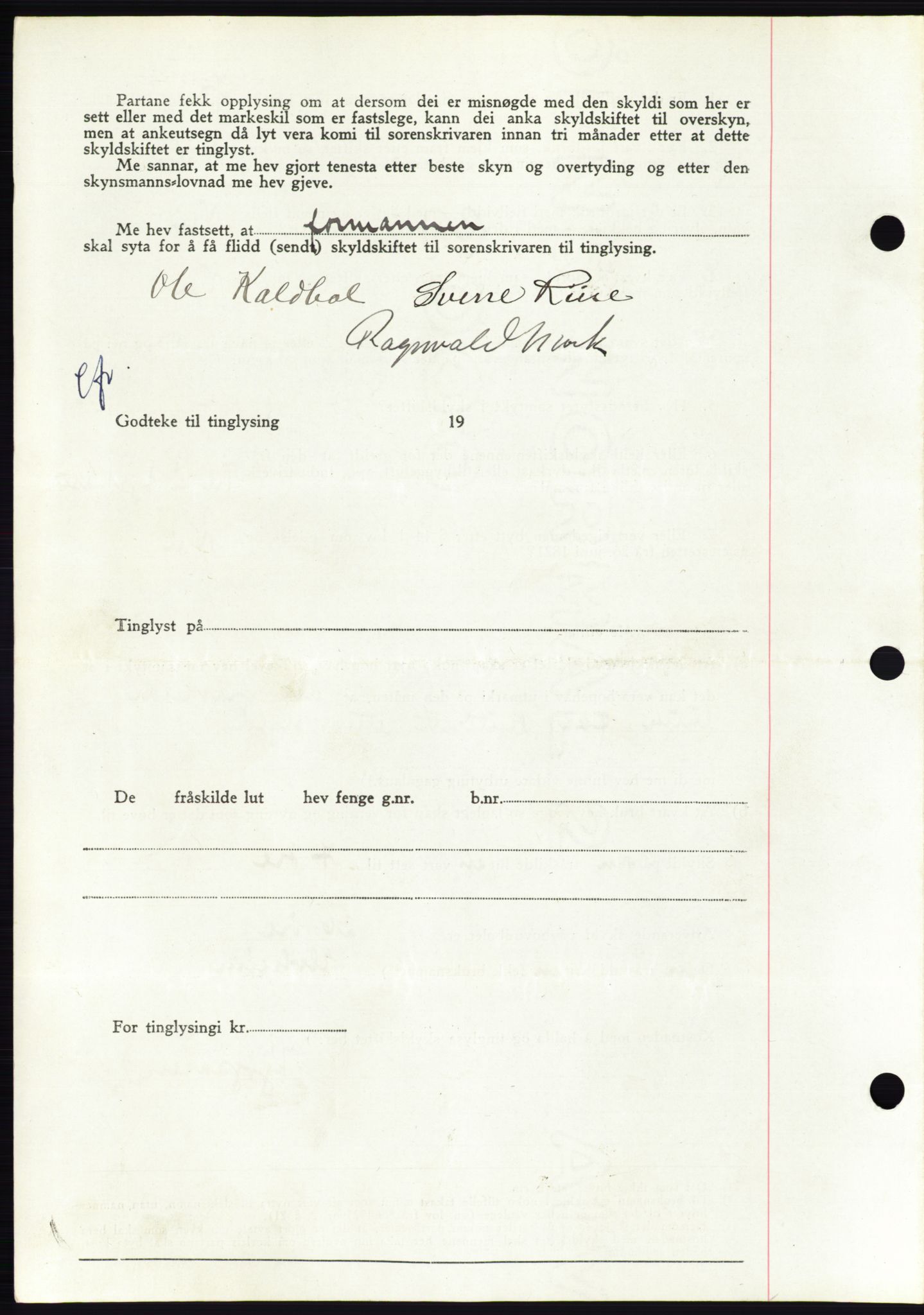 Søre Sunnmøre sorenskriveri, AV/SAT-A-4122/1/2/2C/L0078: Pantebok nr. 4A, 1946-1946, Dagboknr: 418/1946