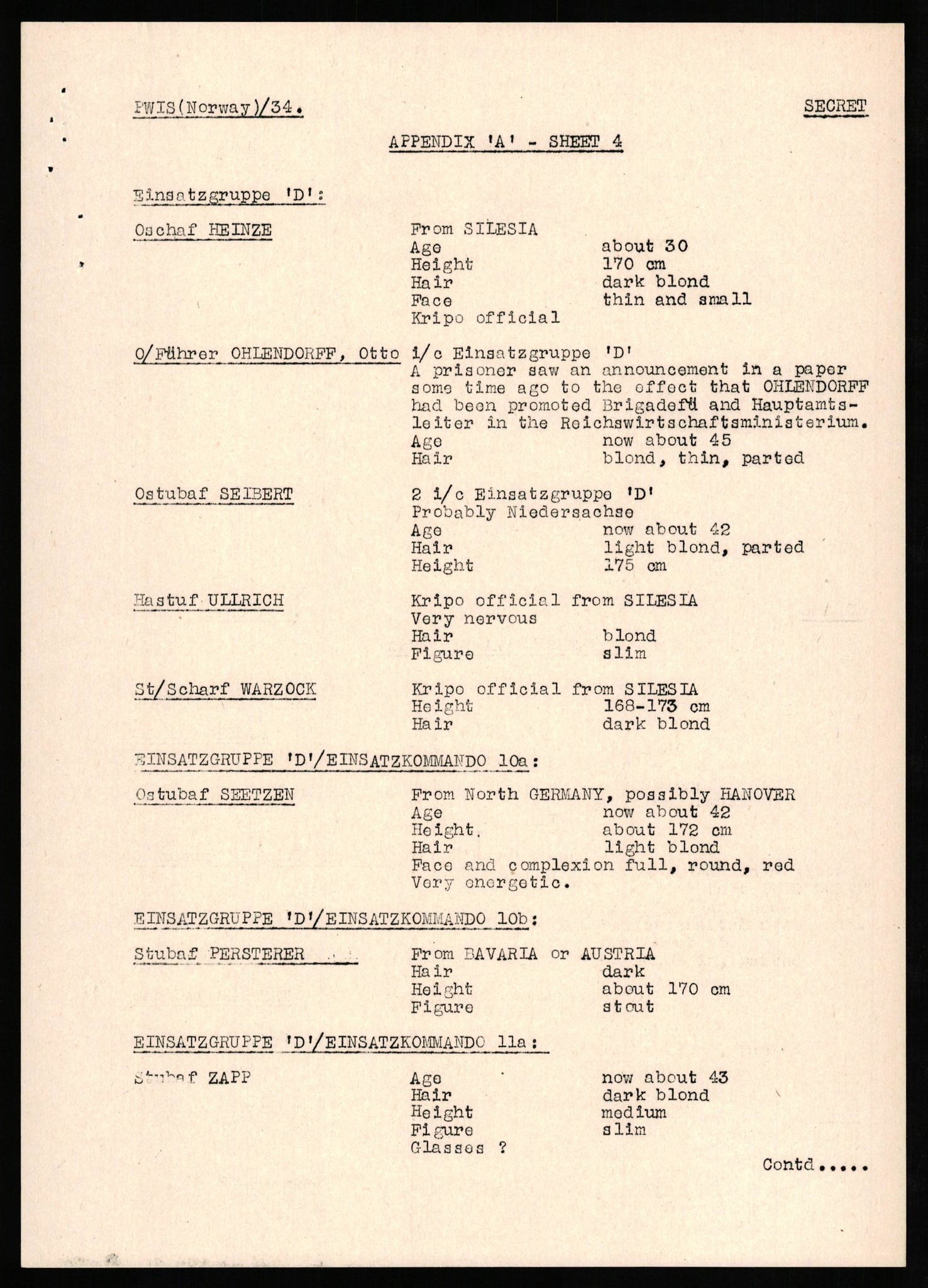 Forsvaret, Forsvarets overkommando II, AV/RA-RAFA-3915/D/Db/L0024: CI Questionaires. Tyske okkupasjonsstyrker i Norge. Tyskere., 1945-1946, s. 521