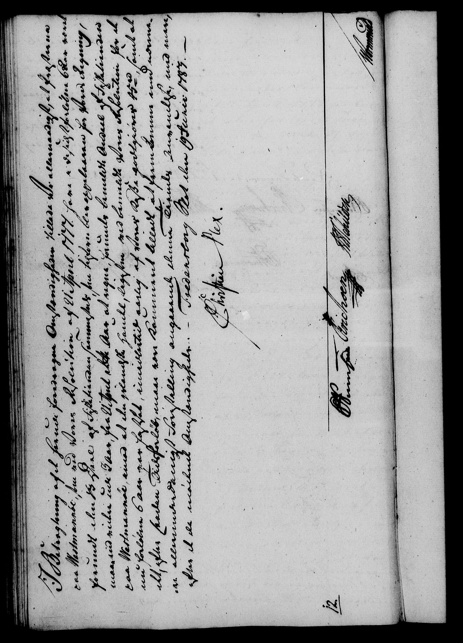 Rentekammeret, Kammerkanselliet, RA/EA-3111/G/Gf/Gfa/L0065: Norsk relasjons- og resolusjonsprotokoll (merket RK 52.65), 1783, s. 495