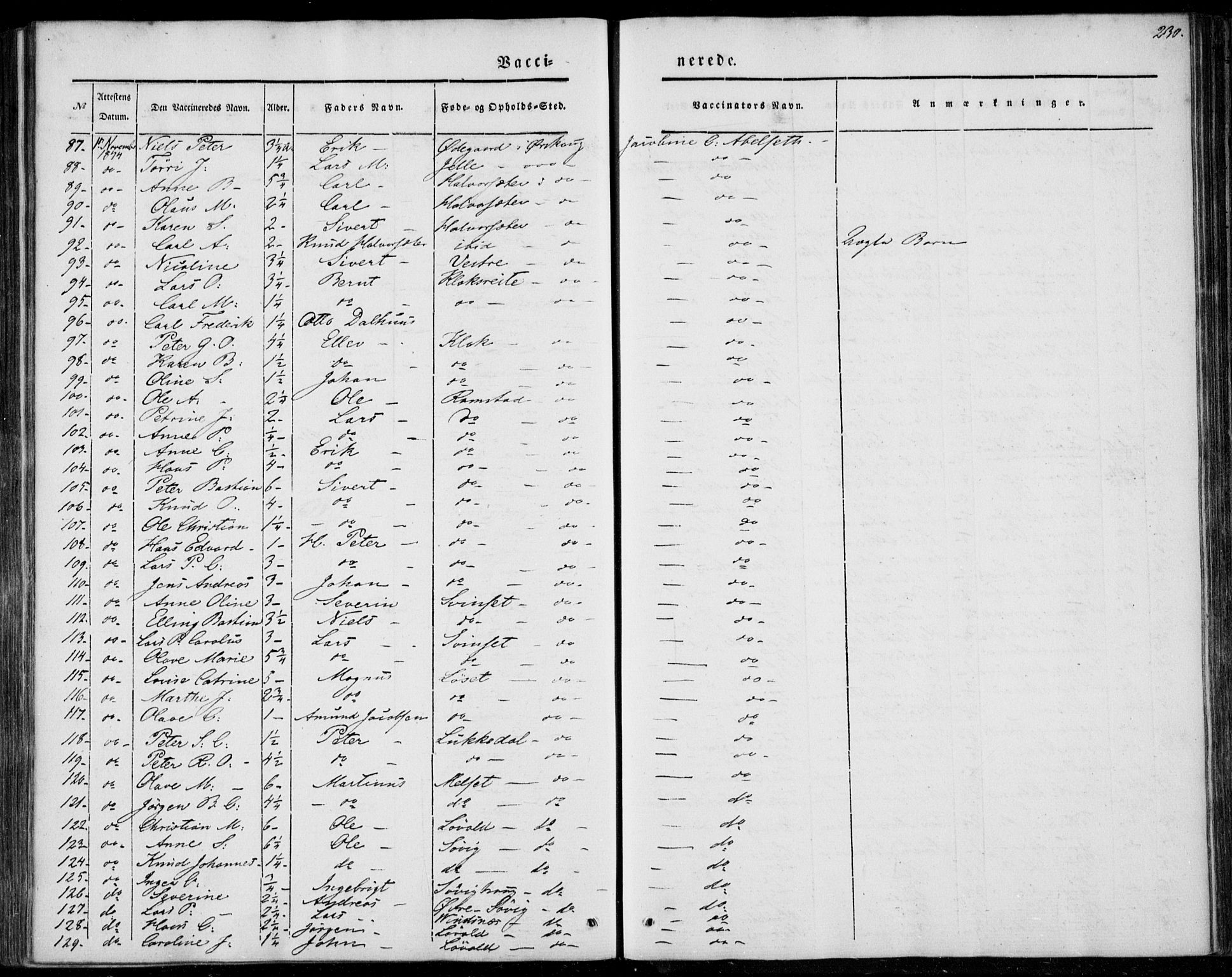 Ministerialprotokoller, klokkerbøker og fødselsregistre - Møre og Romsdal, SAT/A-1454/522/L0312: Ministerialbok nr. 522A07, 1843-1851, s. 230