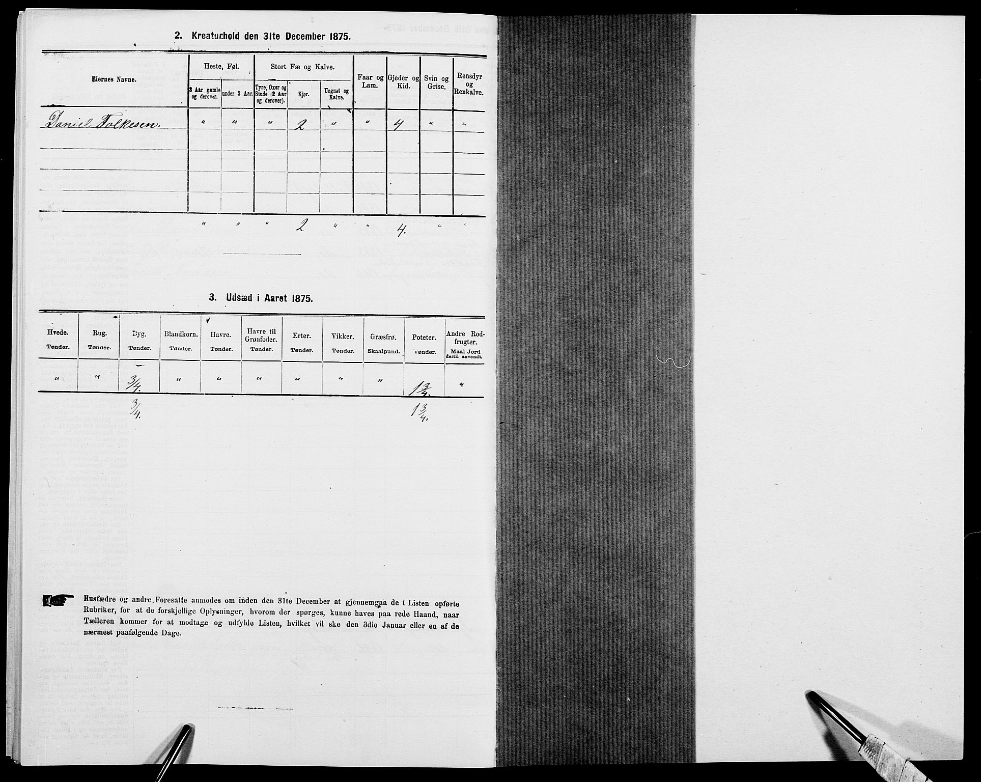 SAK, Folketelling 1875 for 0940P Valle prestegjeld, 1875, s. 664