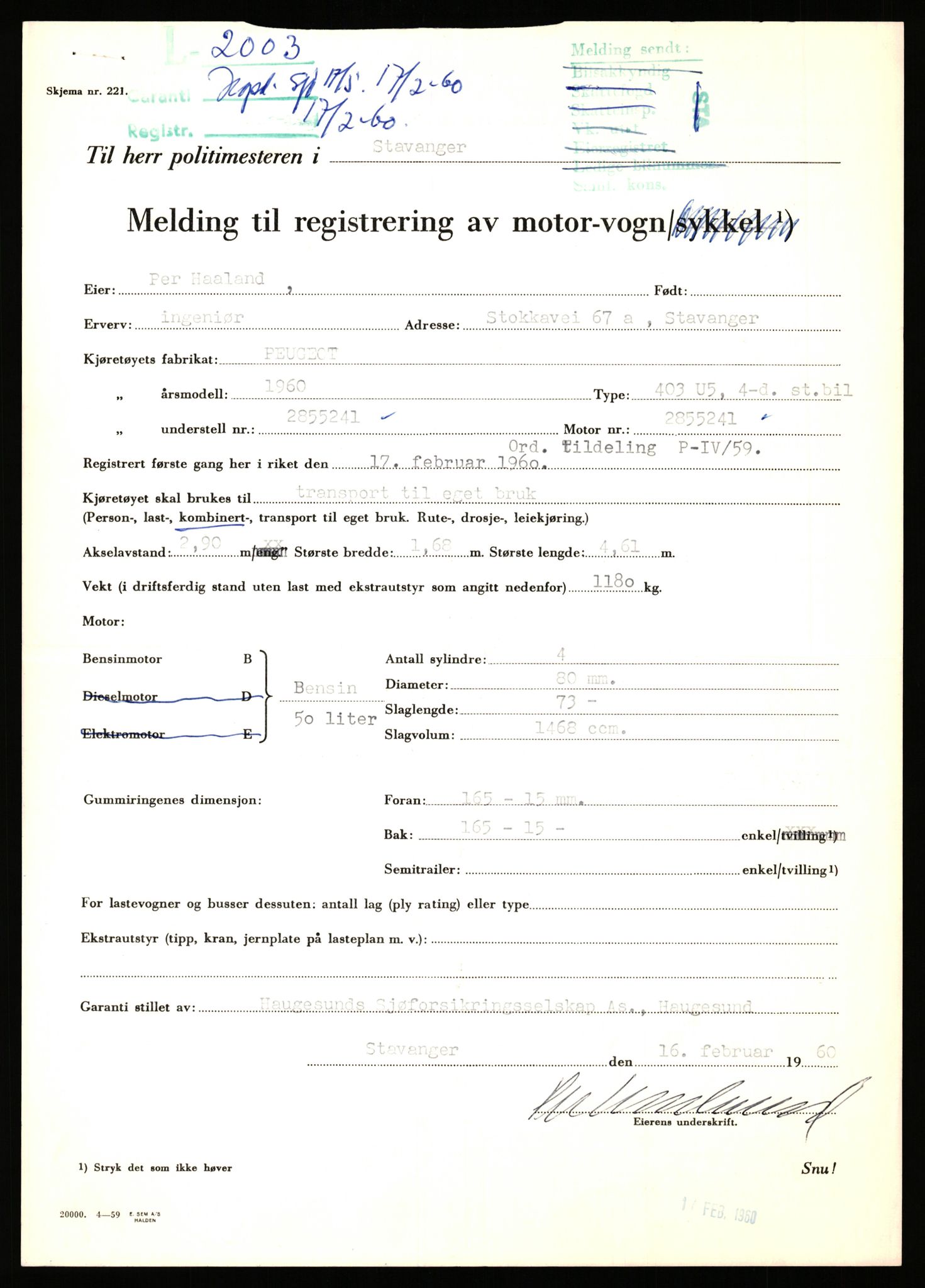 Stavanger trafikkstasjon, AV/SAST-A-101942/0/F/L0006: L-1700 - L-2149, 1930-1971, s. 1247