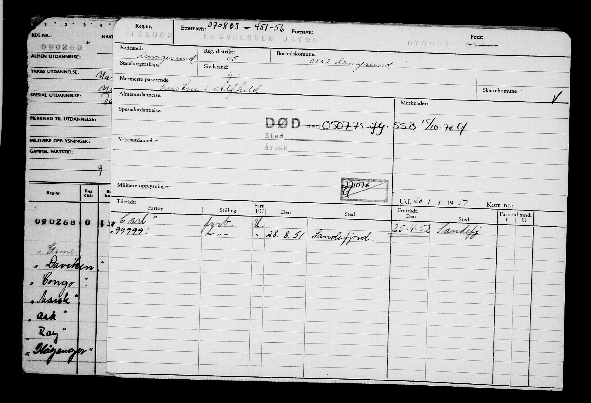 Direktoratet for sjømenn, RA/S-3545/G/Gb/L0050: Hovedkort, 1903, s. 55