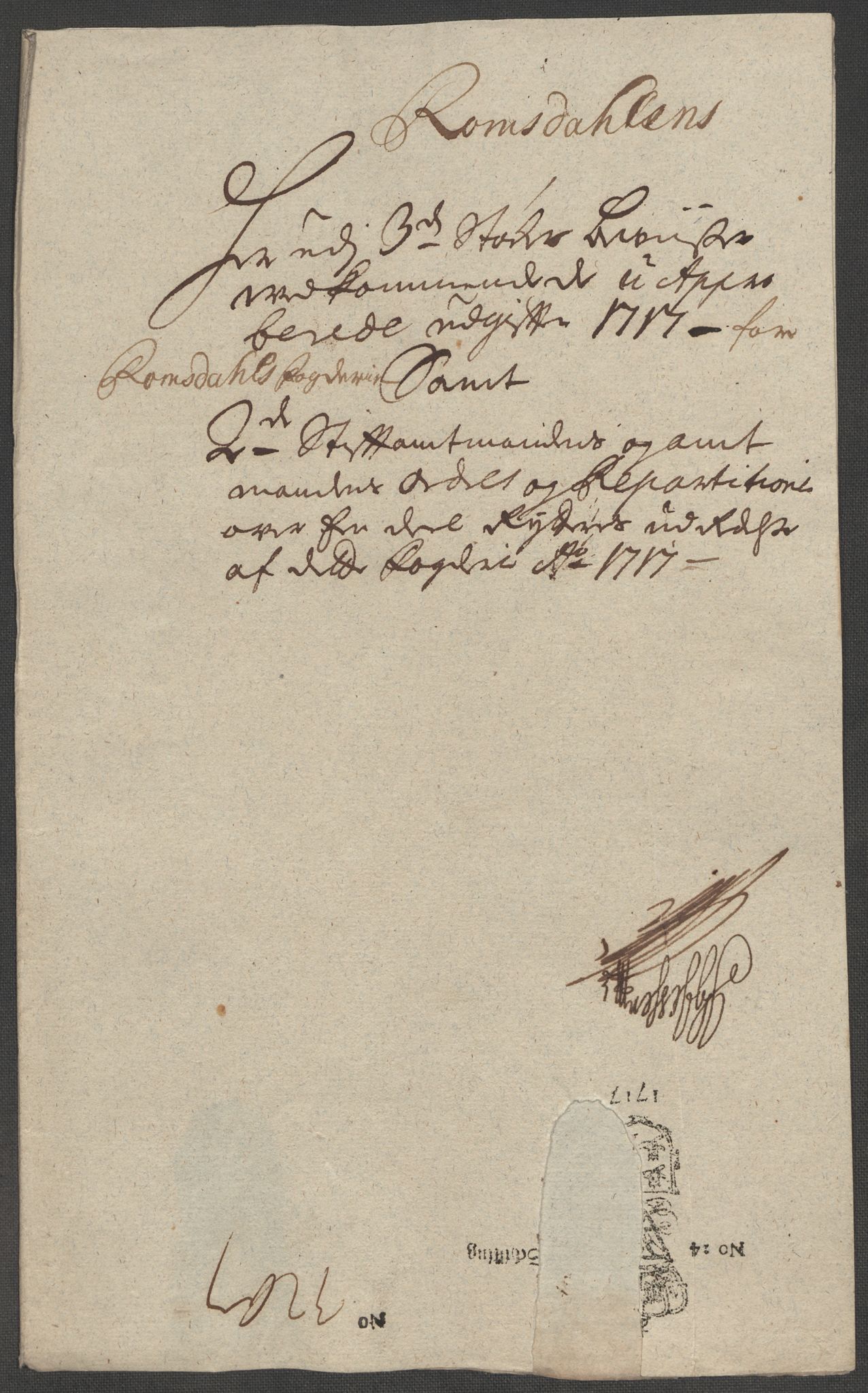 Rentekammeret inntil 1814, Reviderte regnskaper, Fogderegnskap, RA/EA-4092/R55/L3664: Fogderegnskap Romsdal, 1717, s. 333