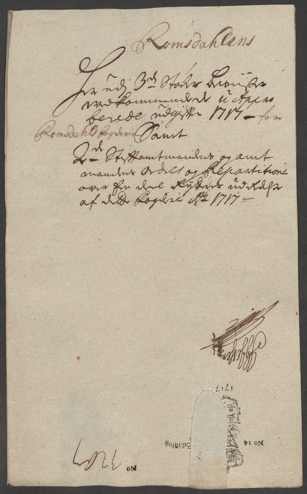 Rentekammeret inntil 1814, Reviderte regnskaper, Fogderegnskap, AV/RA-EA-4092/R55/L3664: Fogderegnskap Romsdal, 1717, s. 333