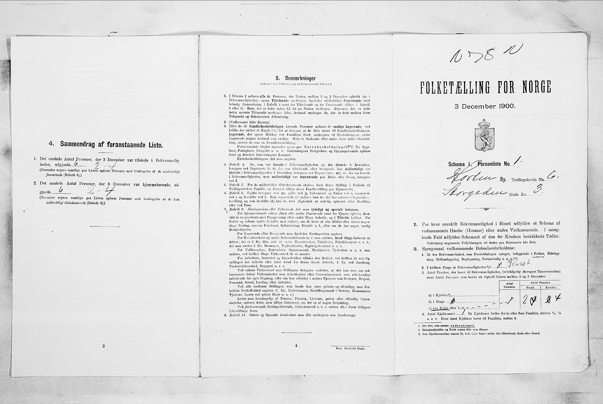 RA, Folketelling 1900 for 0703 Horten ladested, 1900, s. 4622