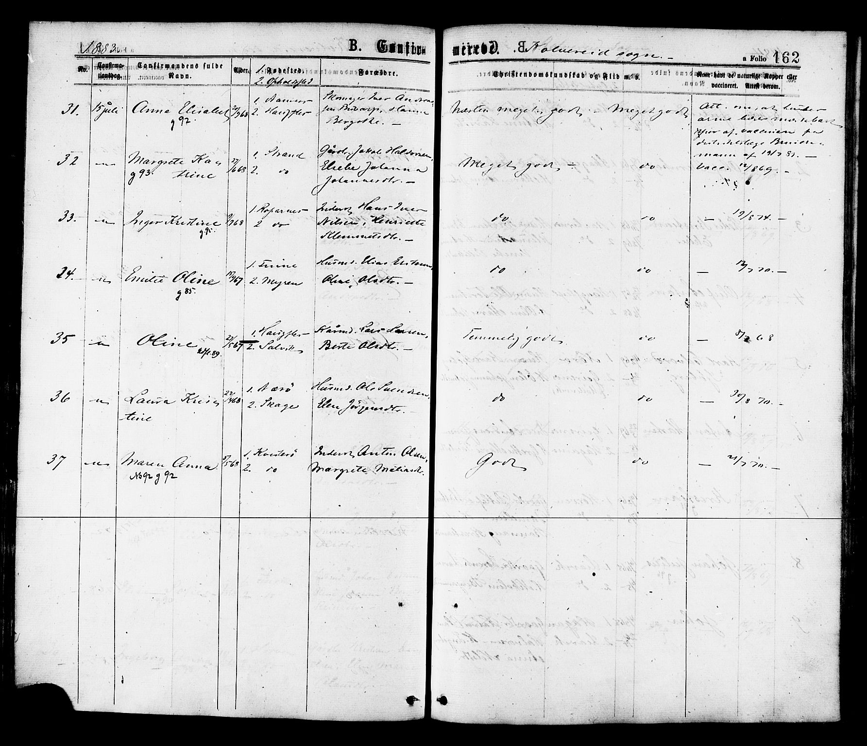 Ministerialprotokoller, klokkerbøker og fødselsregistre - Nord-Trøndelag, AV/SAT-A-1458/780/L0642: Ministerialbok nr. 780A07 /1, 1874-1885, s. 162