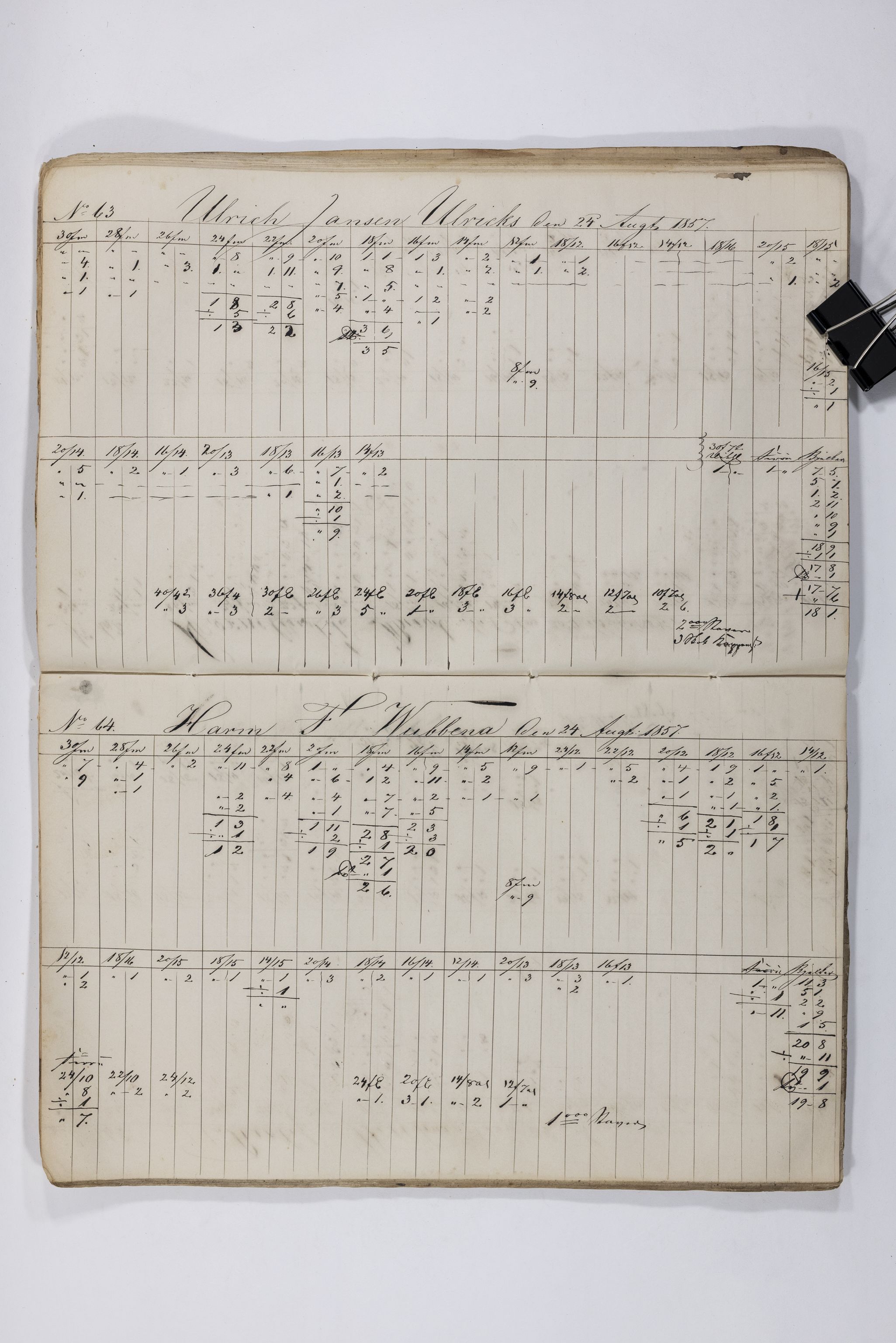 Blehr/ Kjellestad, TEMU/TGM-A-1212/E/Eb/L0008: Ladnings Liste, 1857-1859, s. 34