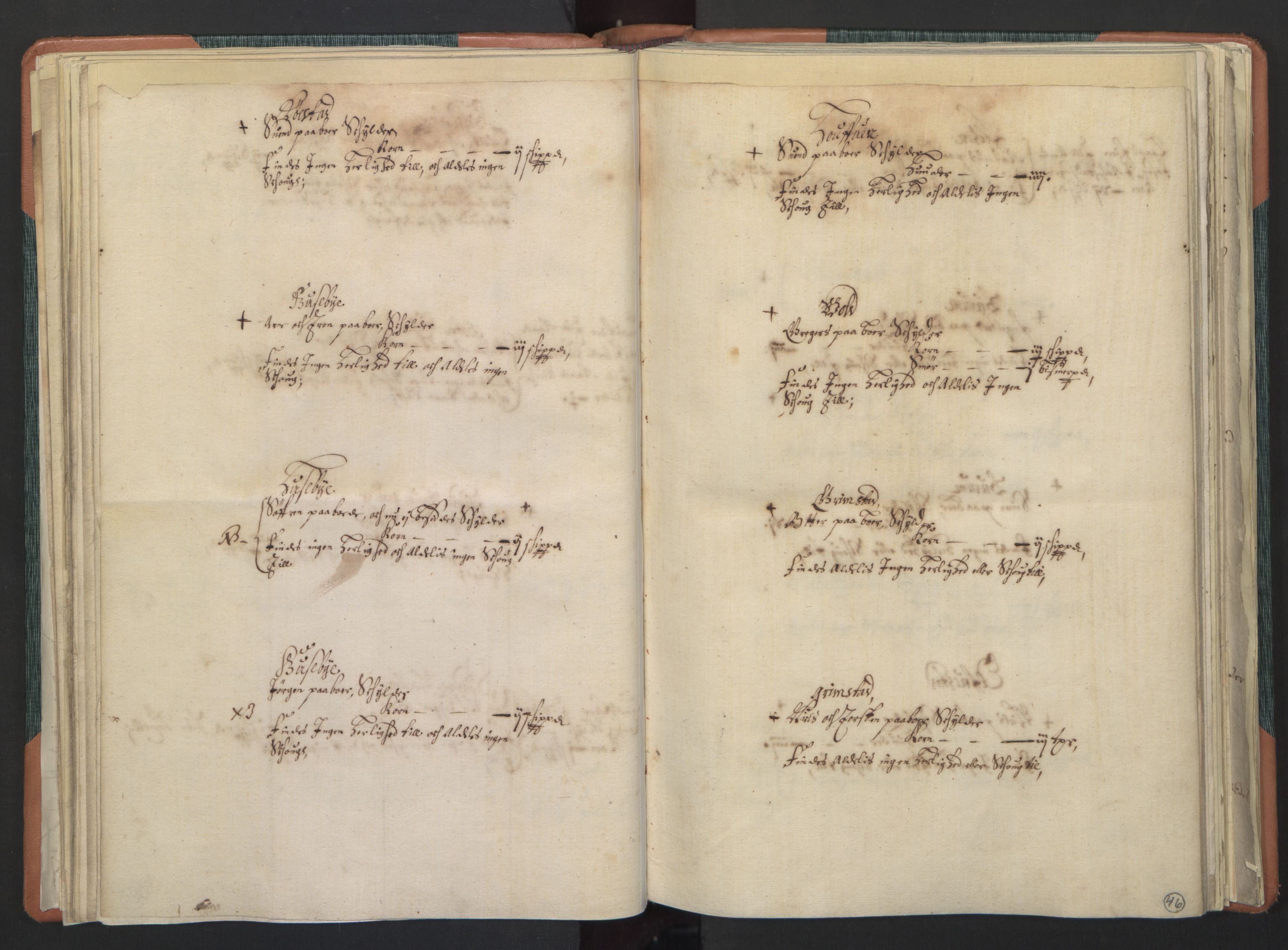 Rentekammeret inntil 1814, Realistisk ordnet avdeling, AV/RA-EA-4070/L/L0003/0001: Fredrikstad lagdømme: / Jordebøker over adelsgods, 1661, s. 45b-46a