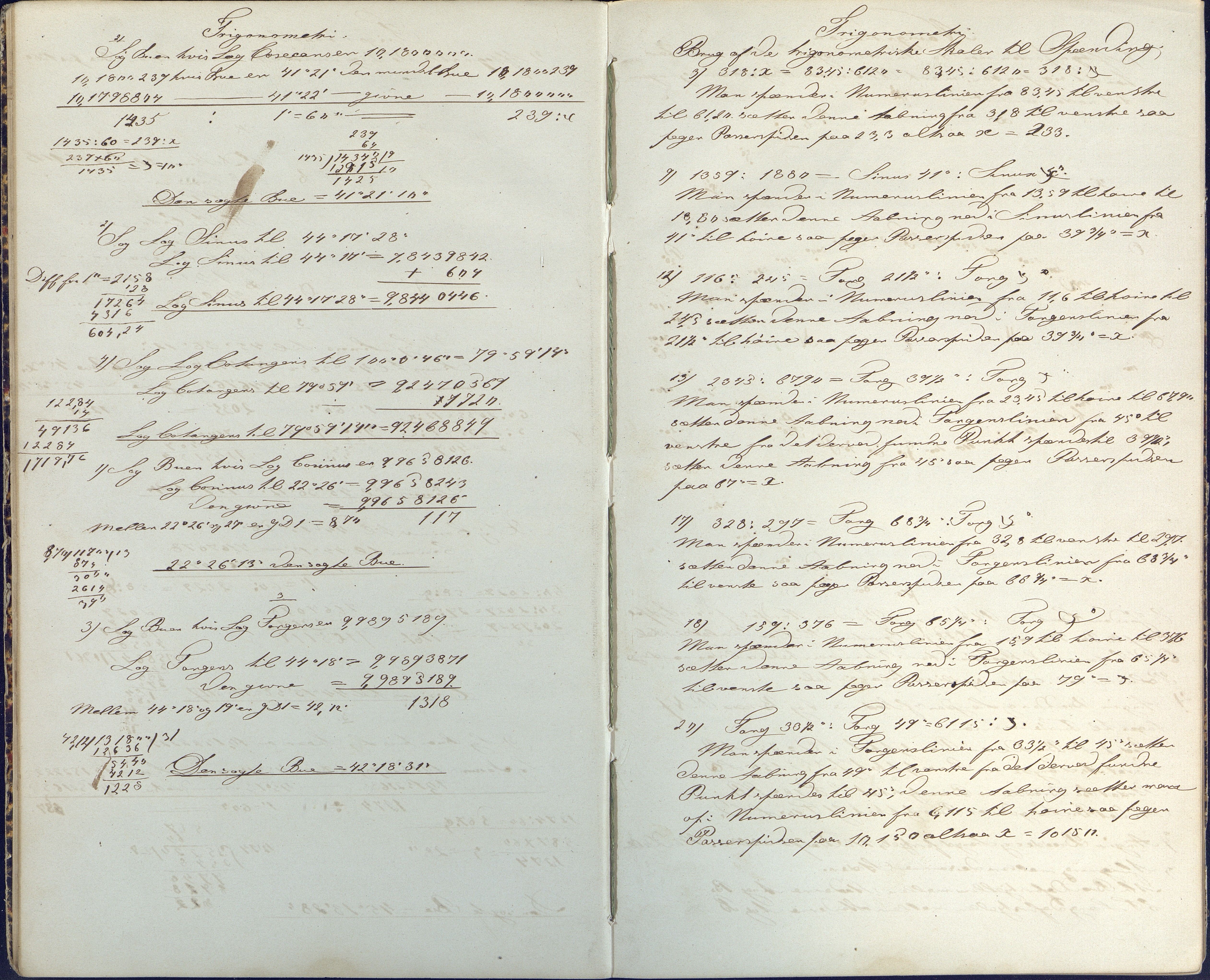 Samling av navigasjonsbøker, AAKS/PA-2806/Y/Y01/L0001/0001: Håndskrevne navigasjonsbøker / Navigationskrivebog tilhørende Anders Dedekam, Arendal, 1863