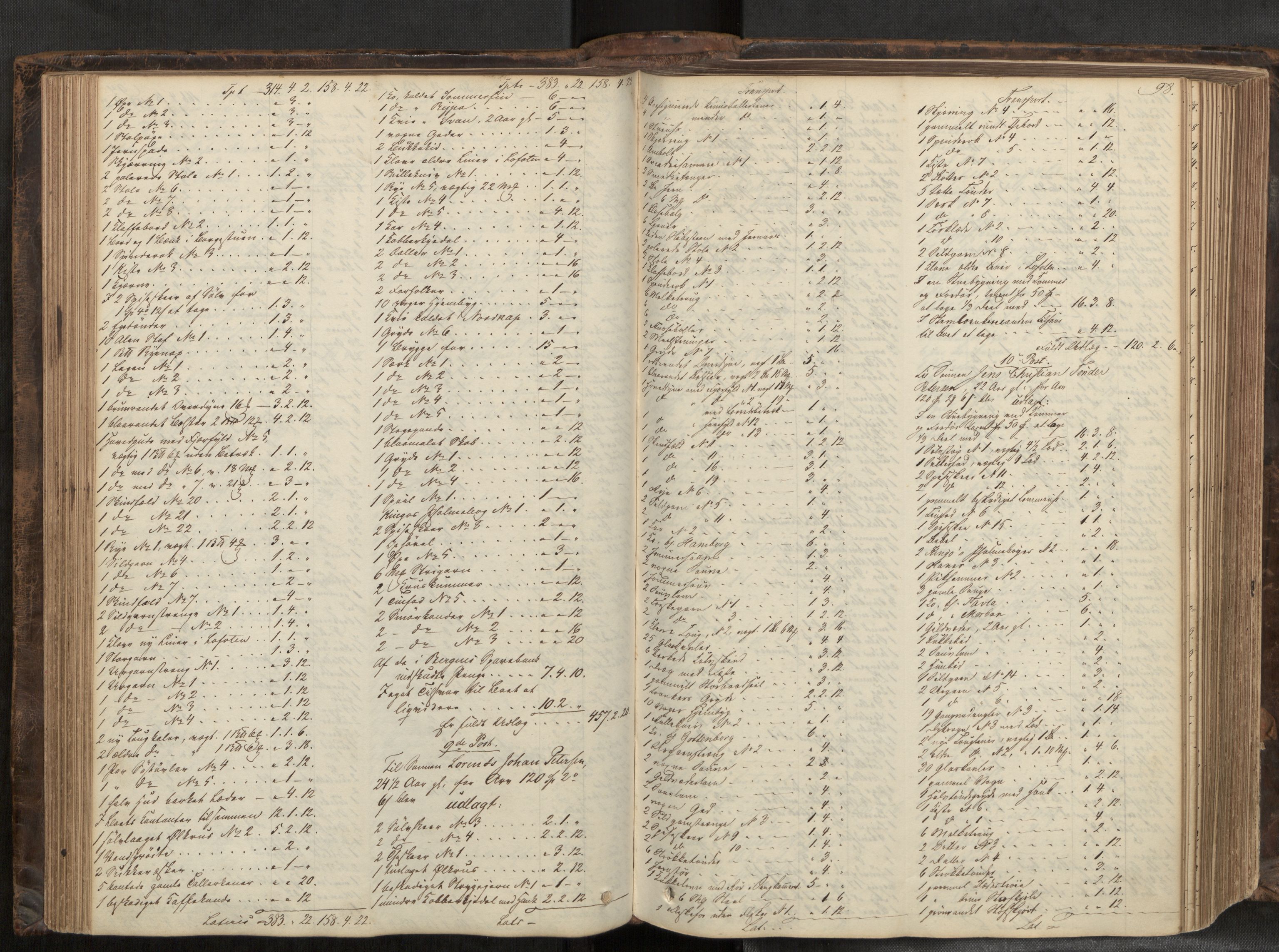 Helgeland sorenskriveri, AV/SAT-A-0004/3/3A/L0107: Skifteprotokoll 52, 1851-1859, s. 98