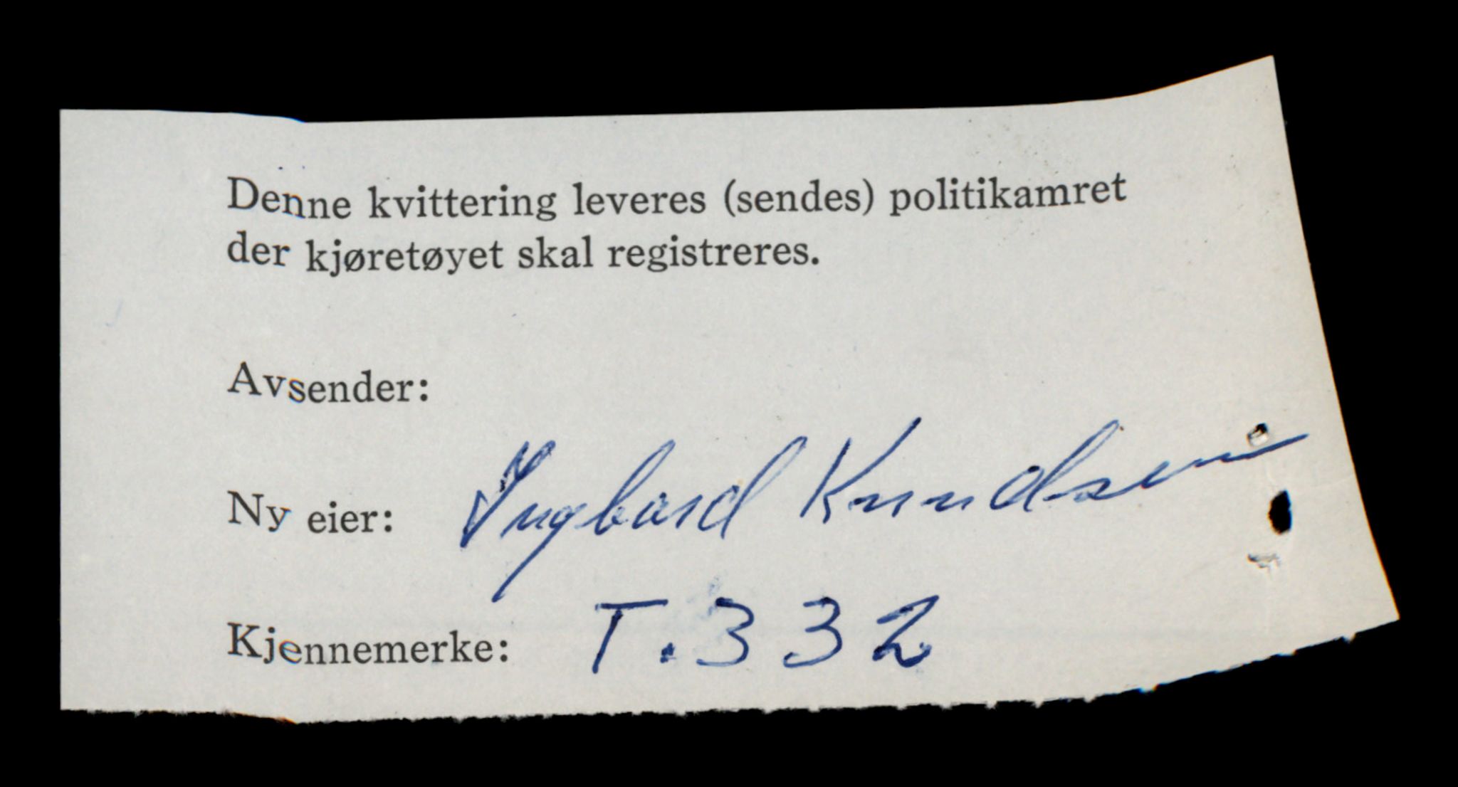 Møre og Romsdal vegkontor - Ålesund trafikkstasjon, SAT/A-4099/F/Fe/L0003: Registreringskort for kjøretøy T 232 - T 340, 1927-1998, s. 2589