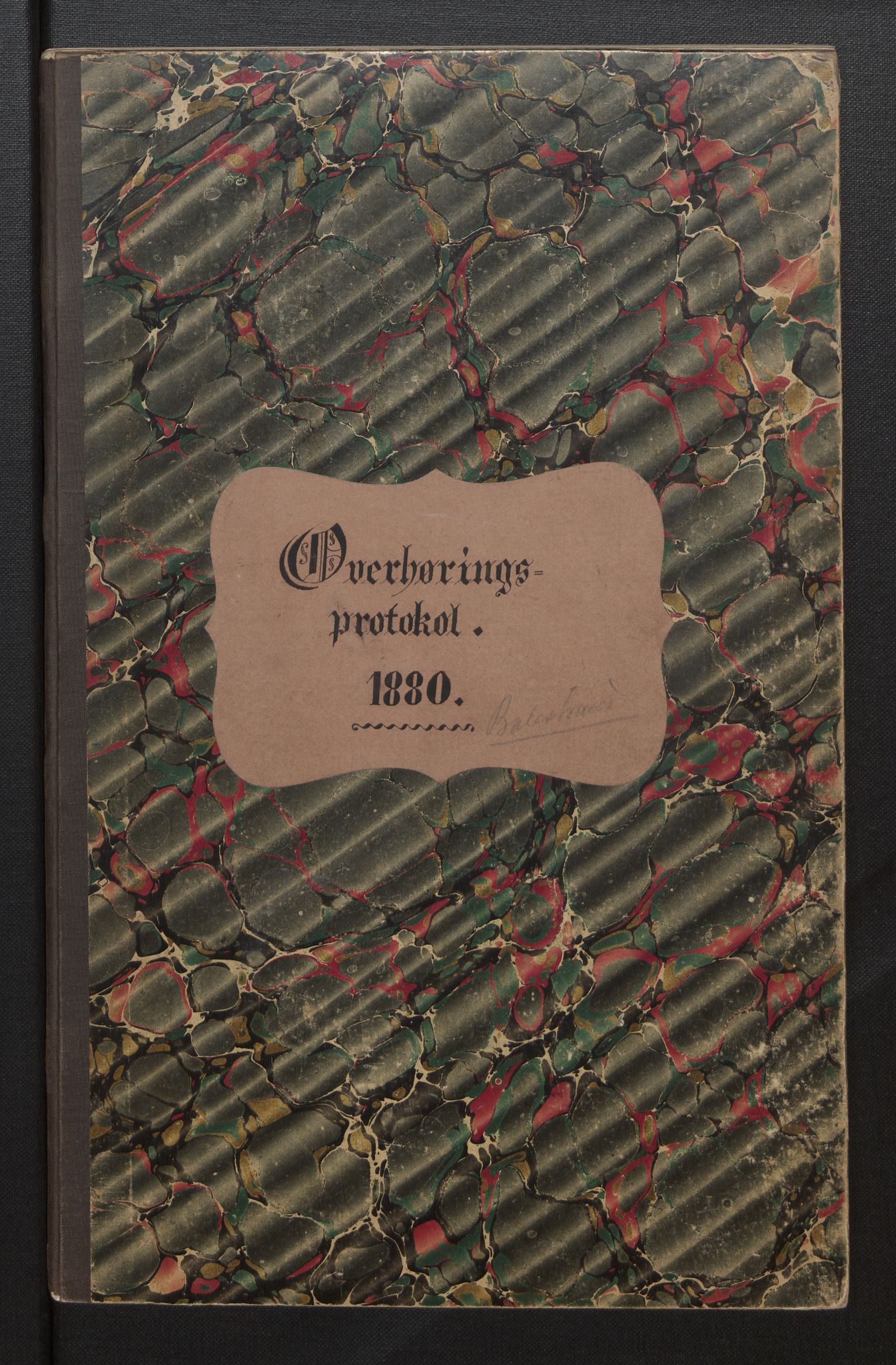 Balestrand lærerskole, SAB/A-100102/I/L0002: Overhøringsbok, 1880