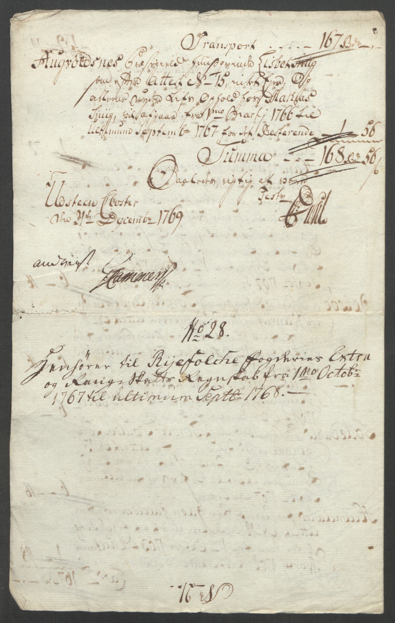 Rentekammeret inntil 1814, Reviderte regnskaper, Fogderegnskap, RA/EA-4092/R47/L2972: Ekstraskatten Ryfylke, 1762-1780, s. 158