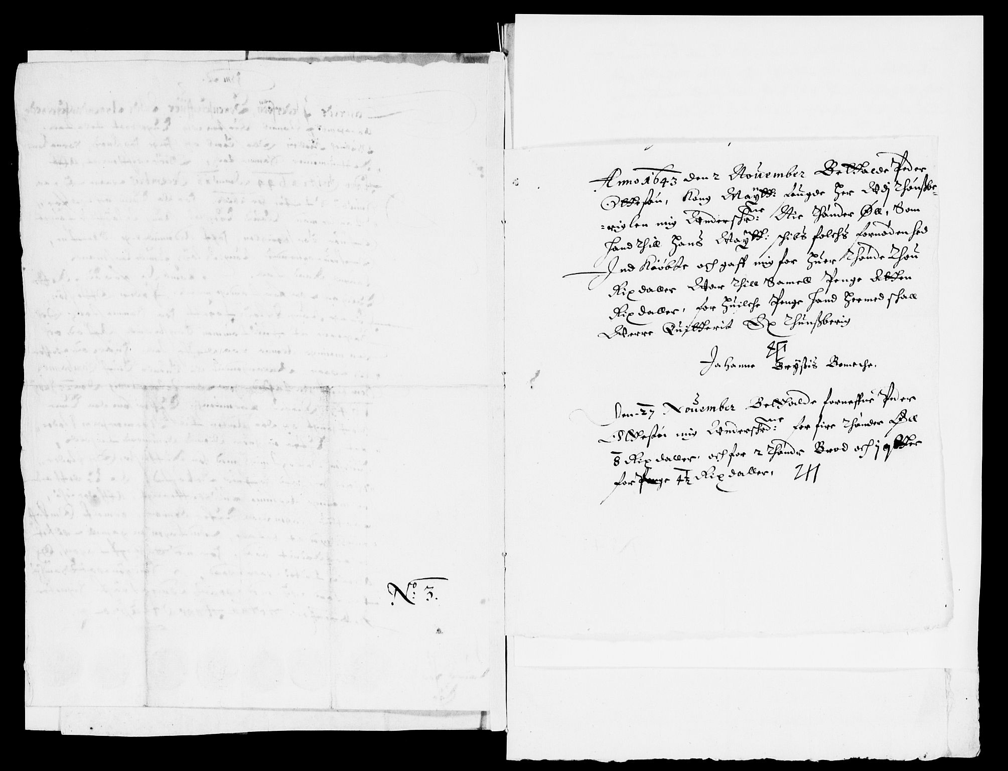 Rentekammeret inntil 1814, Reviderte regnskaper, Lensregnskaper, AV/RA-EA-5023/R/Rb/Rbo/L0024: Tønsberg len, 1642-1644