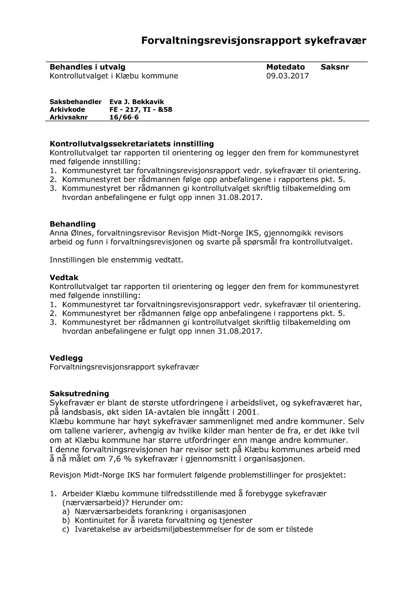 Klæbu Kommune, TRKO/KK/01-KS/L010: Kommunestyret - Møtedokumenter, 2017, s. 773
