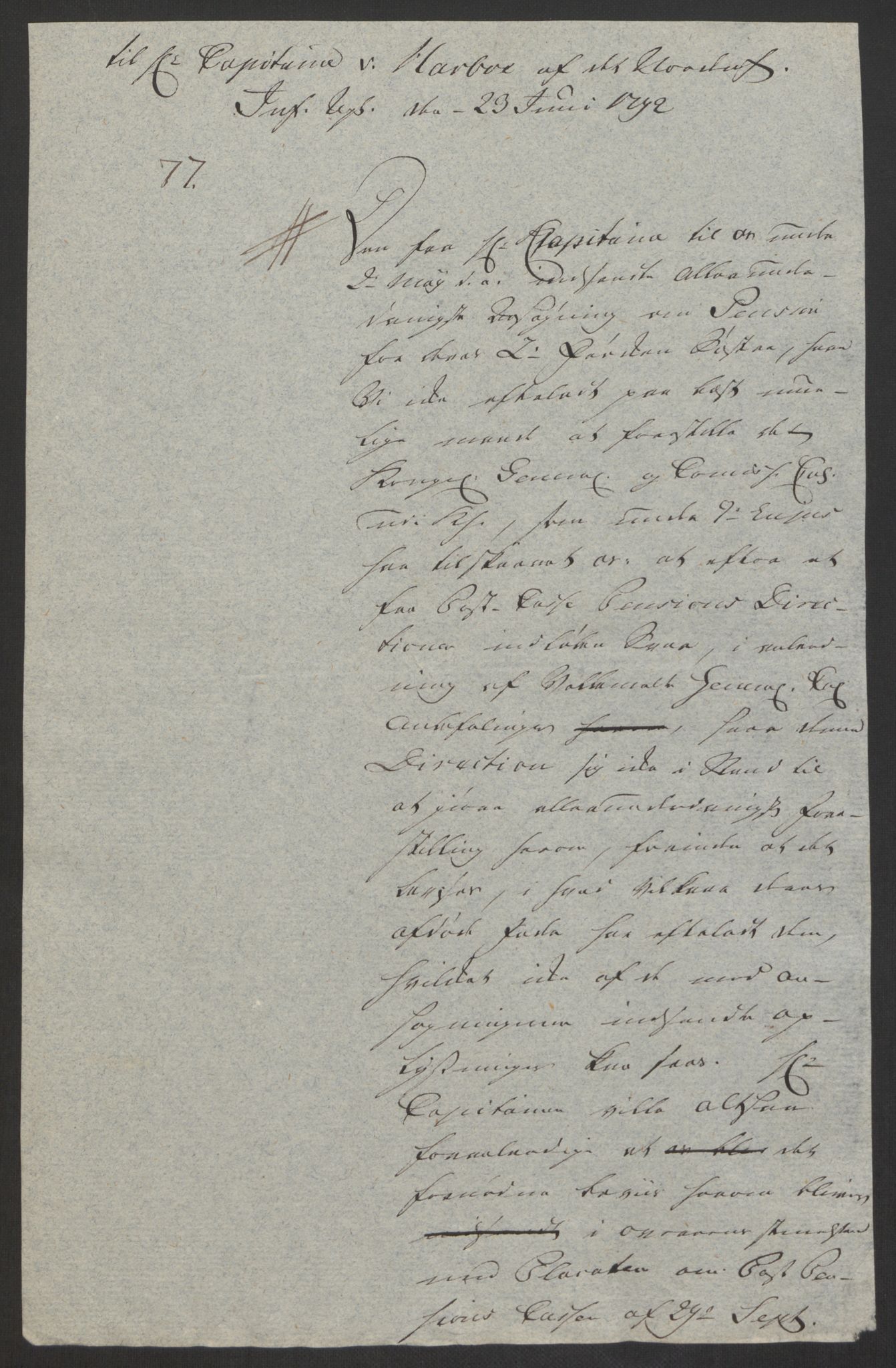 Forsvaret, Den norske kvesthuskasse/krigshospitalkasse, AV/RA-RAFA-1887/F/Fa/L0008: Konsepter, 1790-1793, s. 873