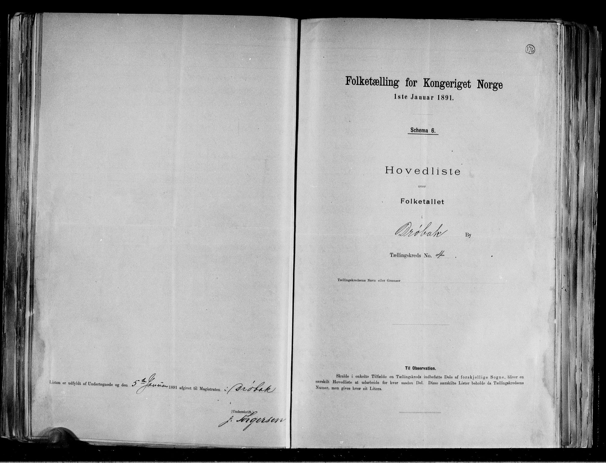 RA, Folketelling 1891 for 0203 Drøbak kjøpstad, 1891, s. 12