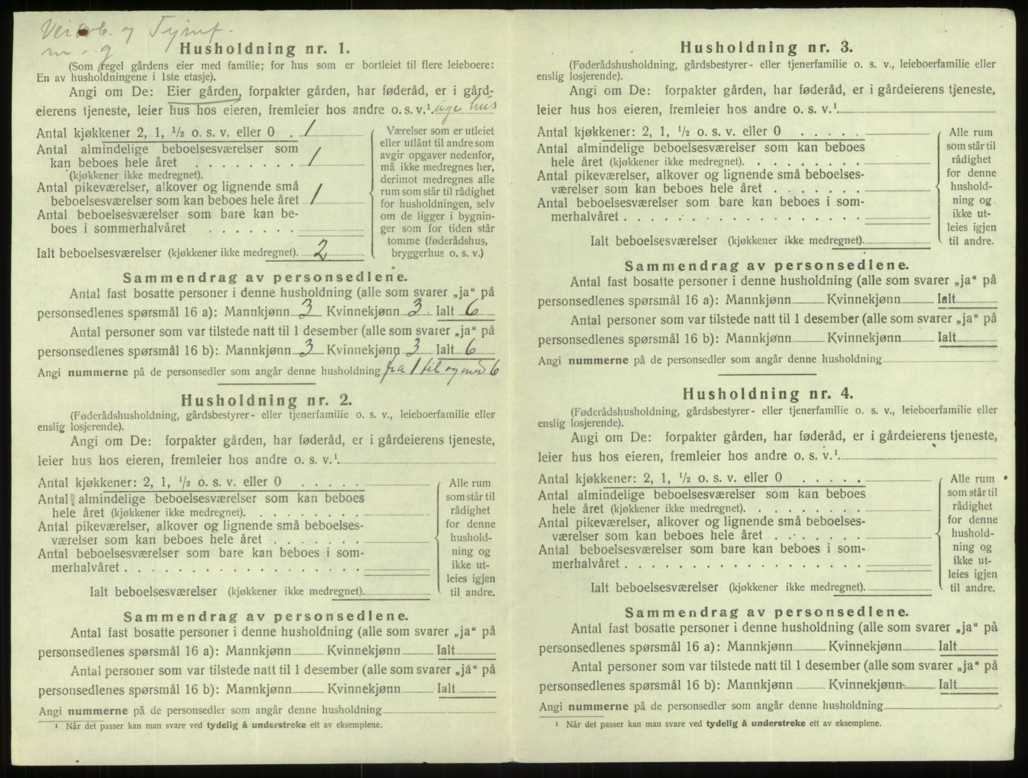 SAB, Folketelling 1920 for 1424 Årdal herred, 1920, s. 466