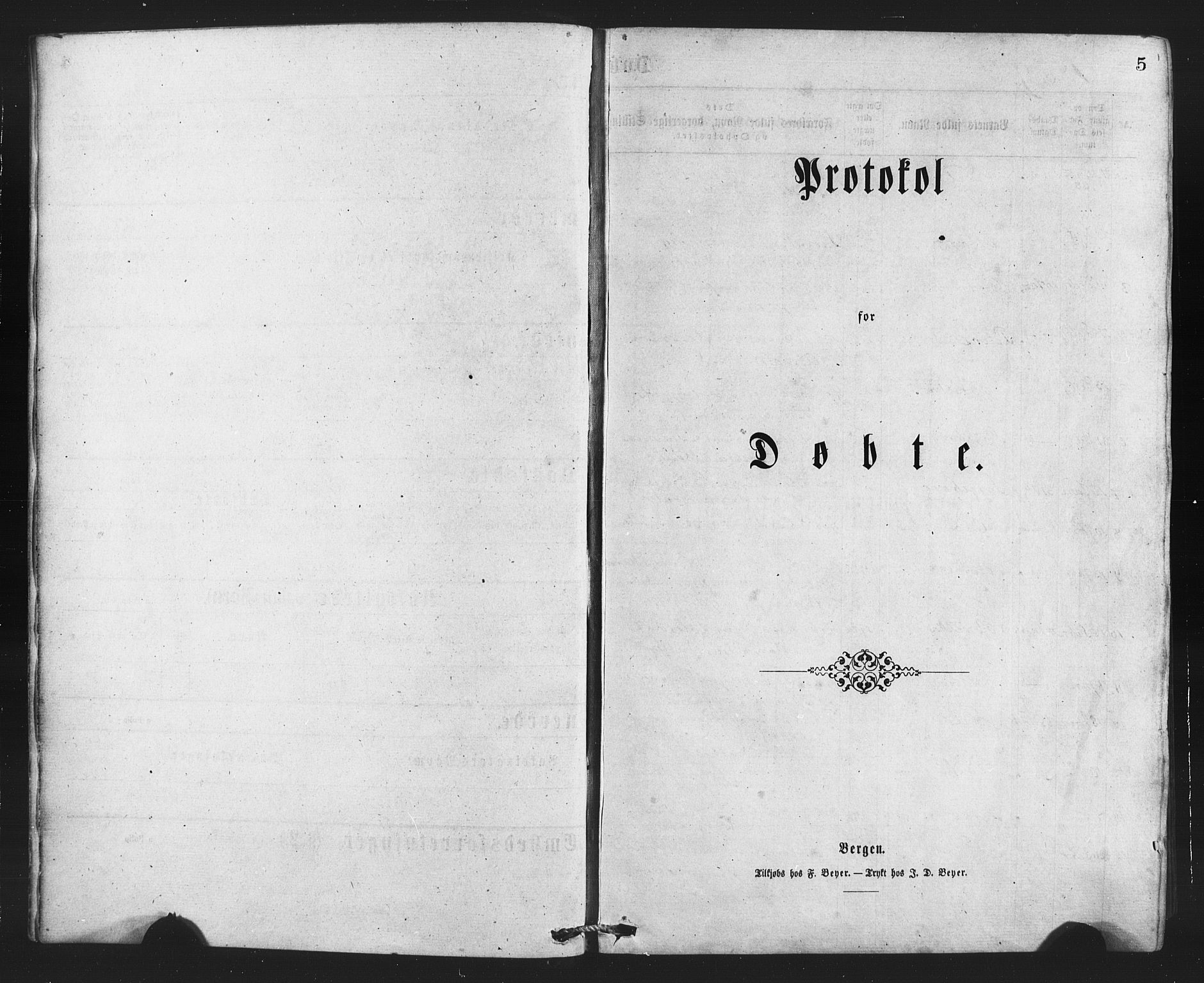 Bruvik Sokneprestembete, SAB/A-74701/H/Haa: Ministerialbok nr. A 1, 1869-1877, s. 5