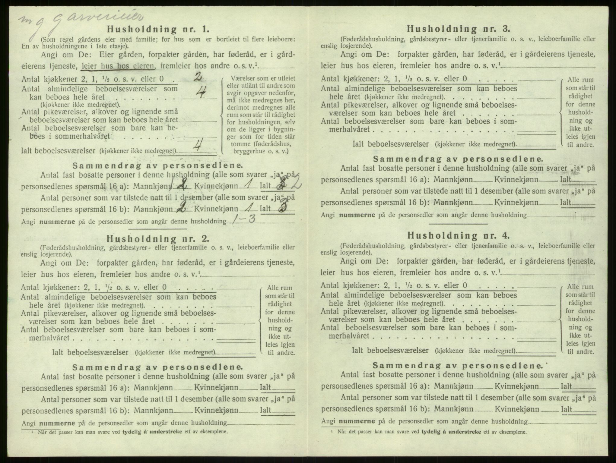 SAB, Folketelling 1920 for 1254 Hamre herred, 1920, s. 743