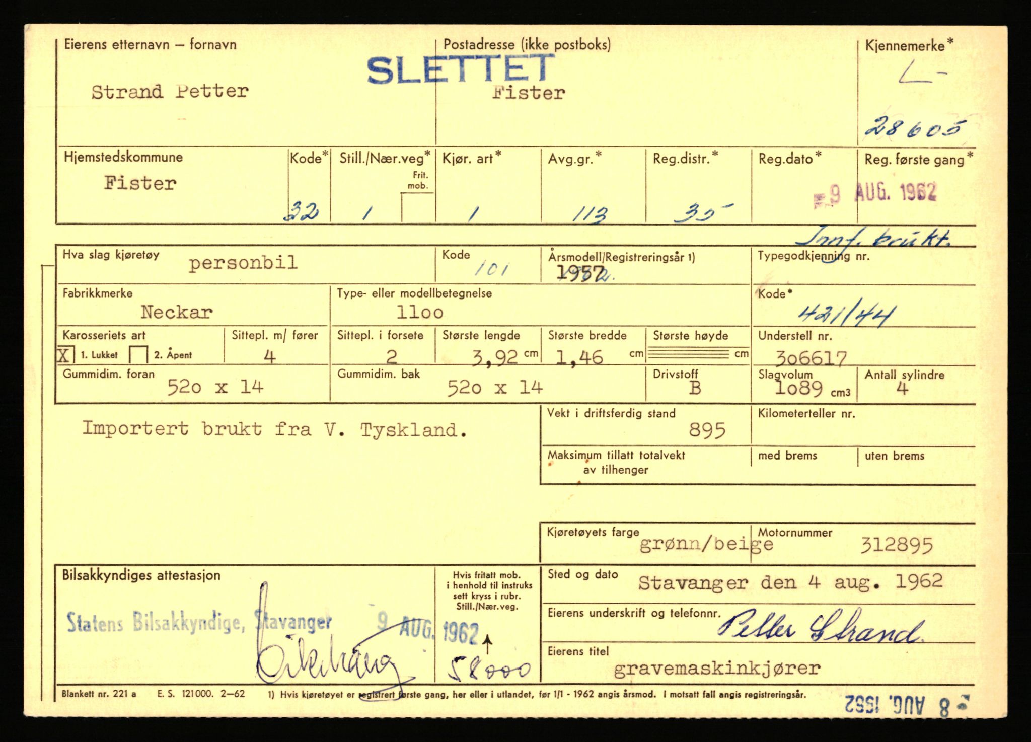 Stavanger trafikkstasjon, AV/SAST-A-101942/0/F/L0047: L-28400 - L-29099, 1930-1971, s. 605