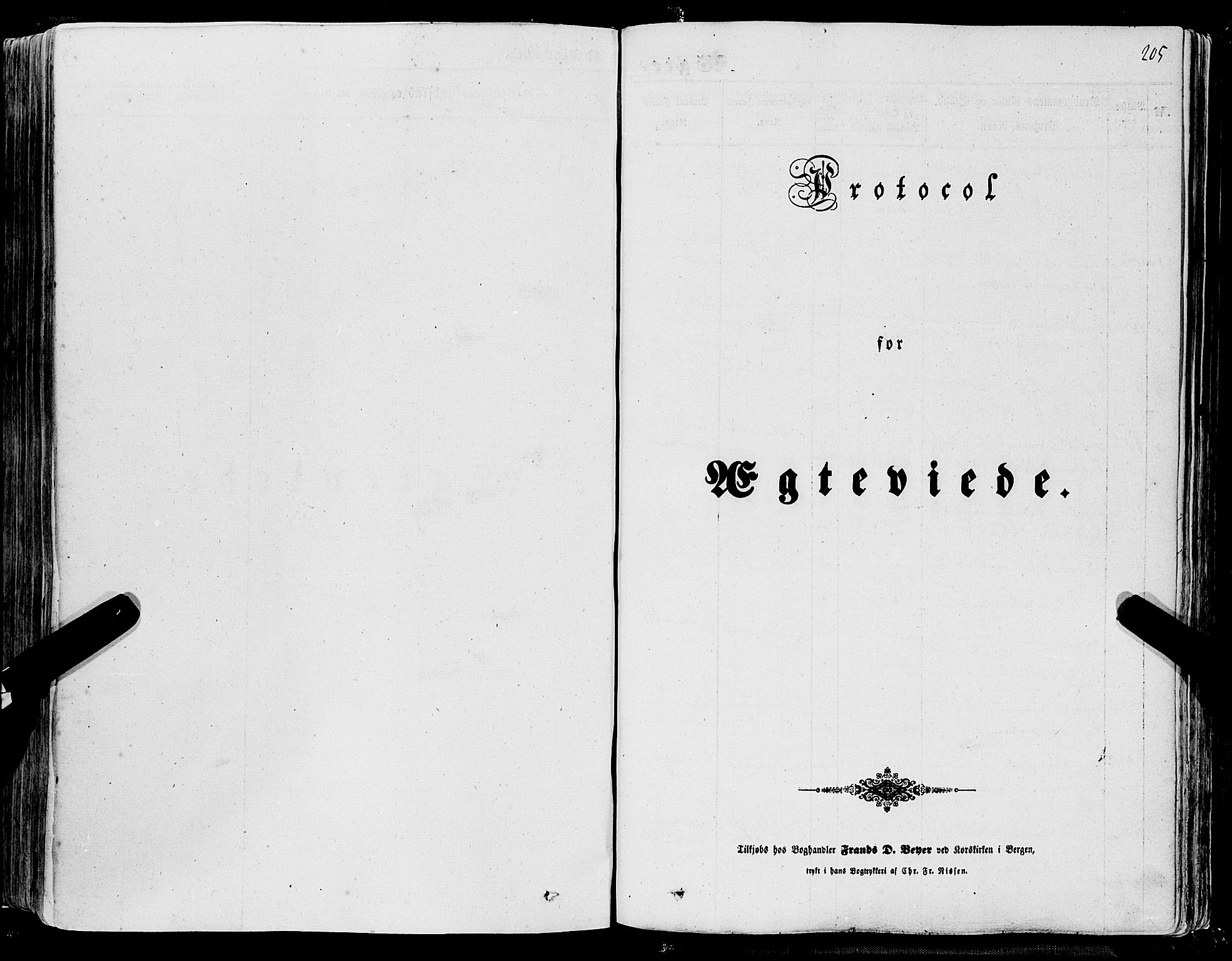 Skånevik sokneprestembete, SAB/A-77801/H/Haa: Ministerialbok nr. A 5I, 1848-1869, s. 205