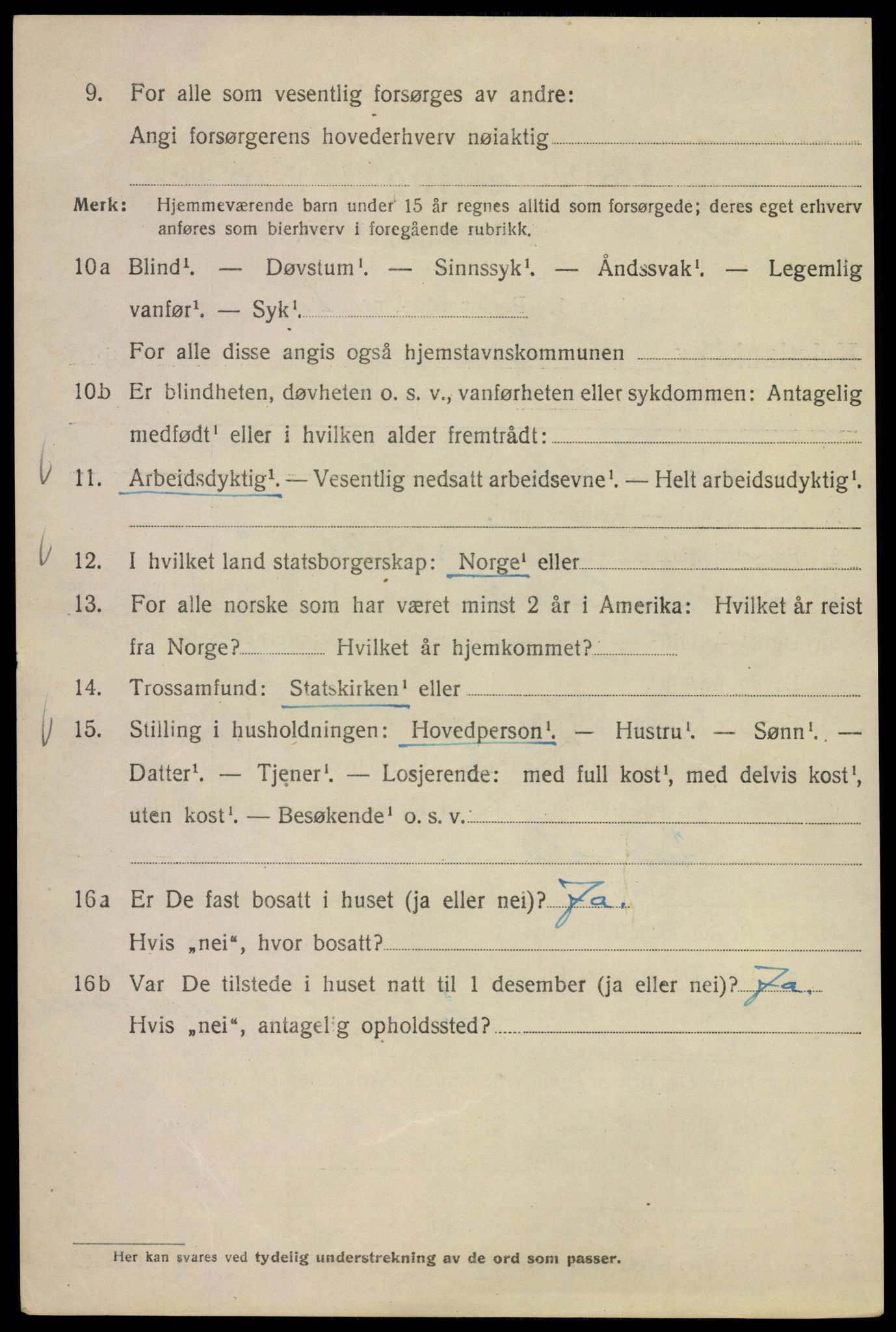 SAO, Folketelling 1920 for 0301 Kristiania kjøpstad, 1920, s. 658394