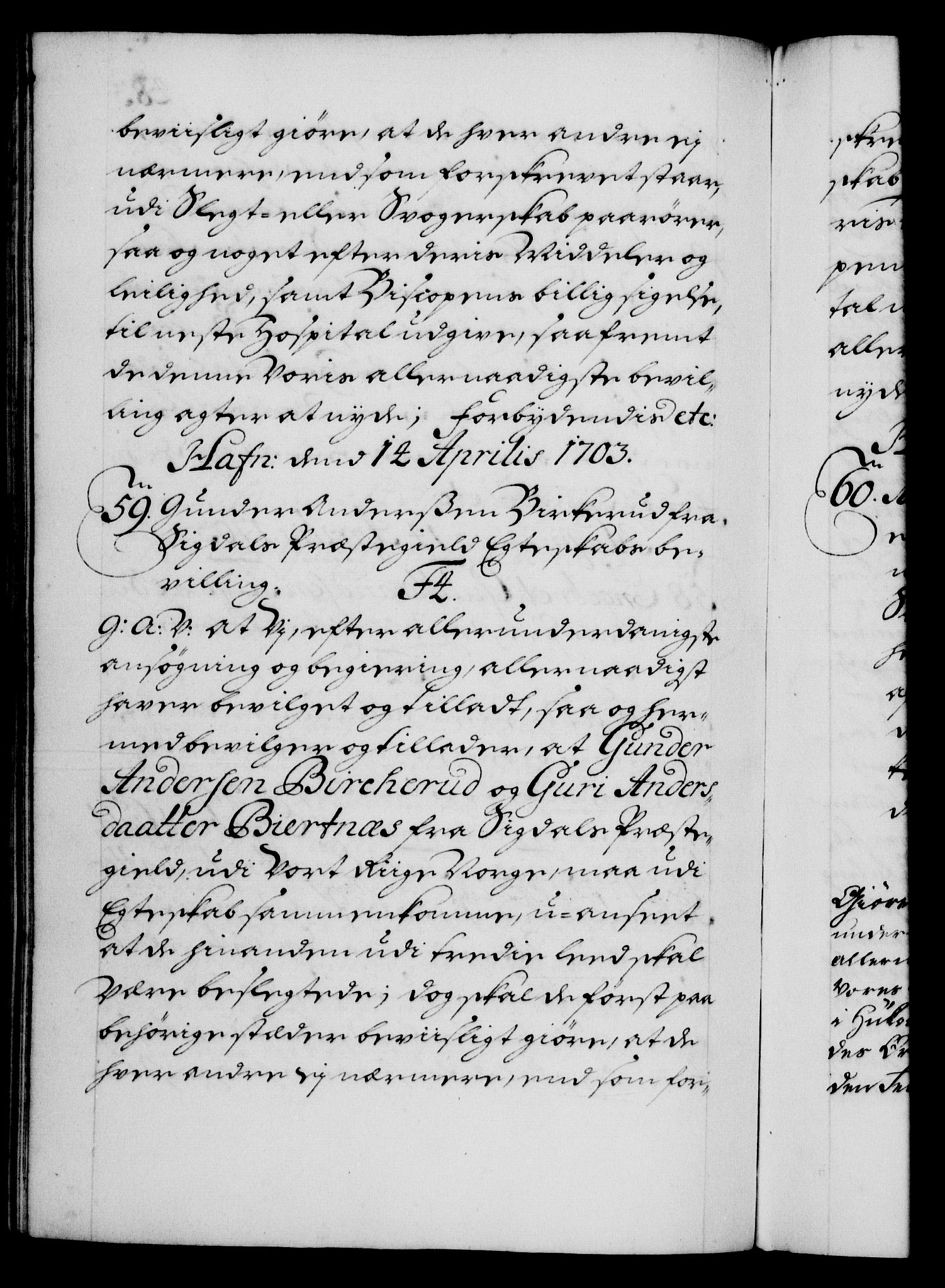 Danske Kanselli 1572-1799, AV/RA-EA-3023/F/Fc/Fca/Fcaa/L0018: Norske registre, 1699-1703, s. 483b