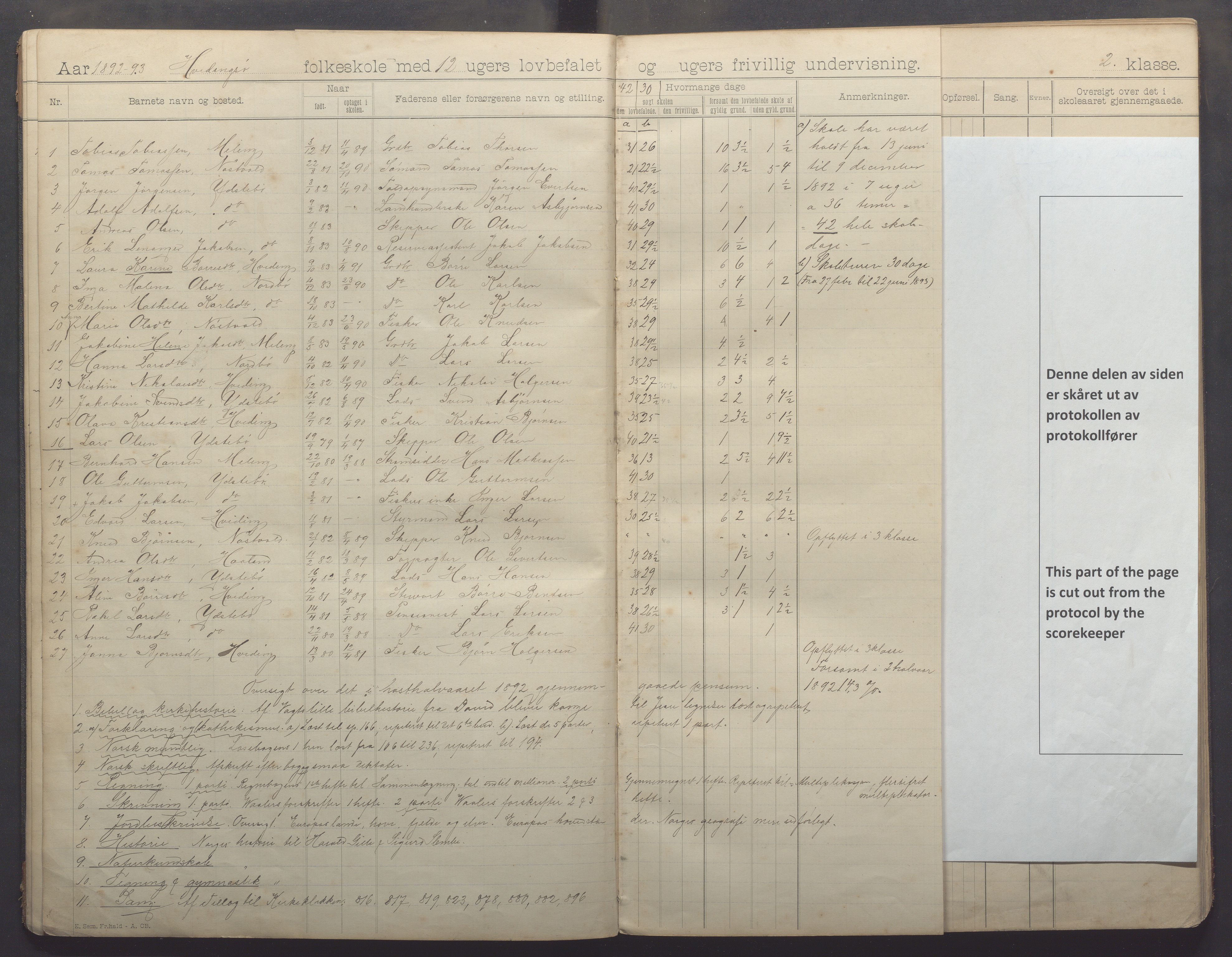 Kvitsøy kommune - Skolestyret, IKAR/K-100574/H/L0001: Skoleprotokoll, 1892-1896, s. 11