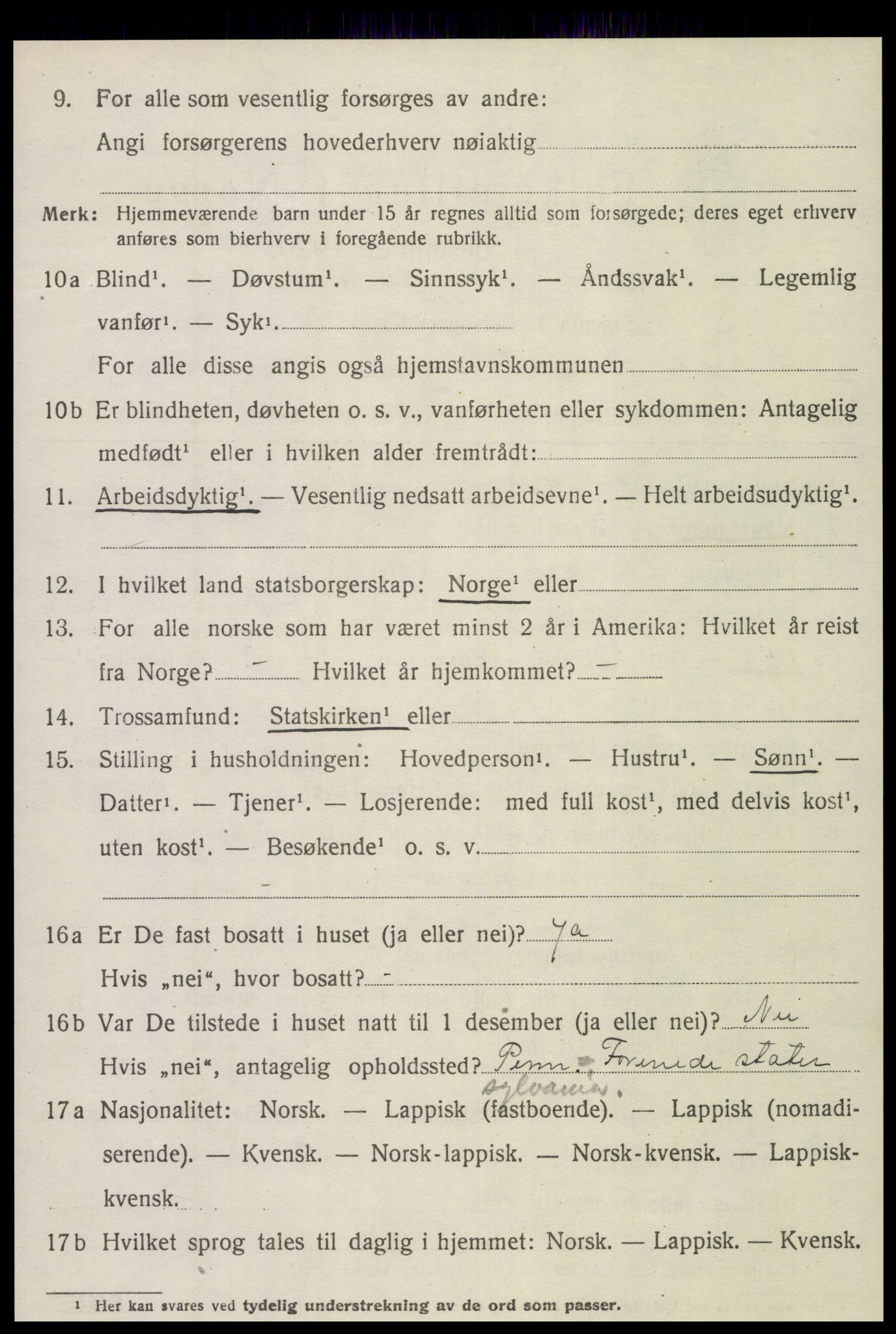 SAT, Folketelling 1920 for 1718 Leksvik herred, 1920, s. 3421