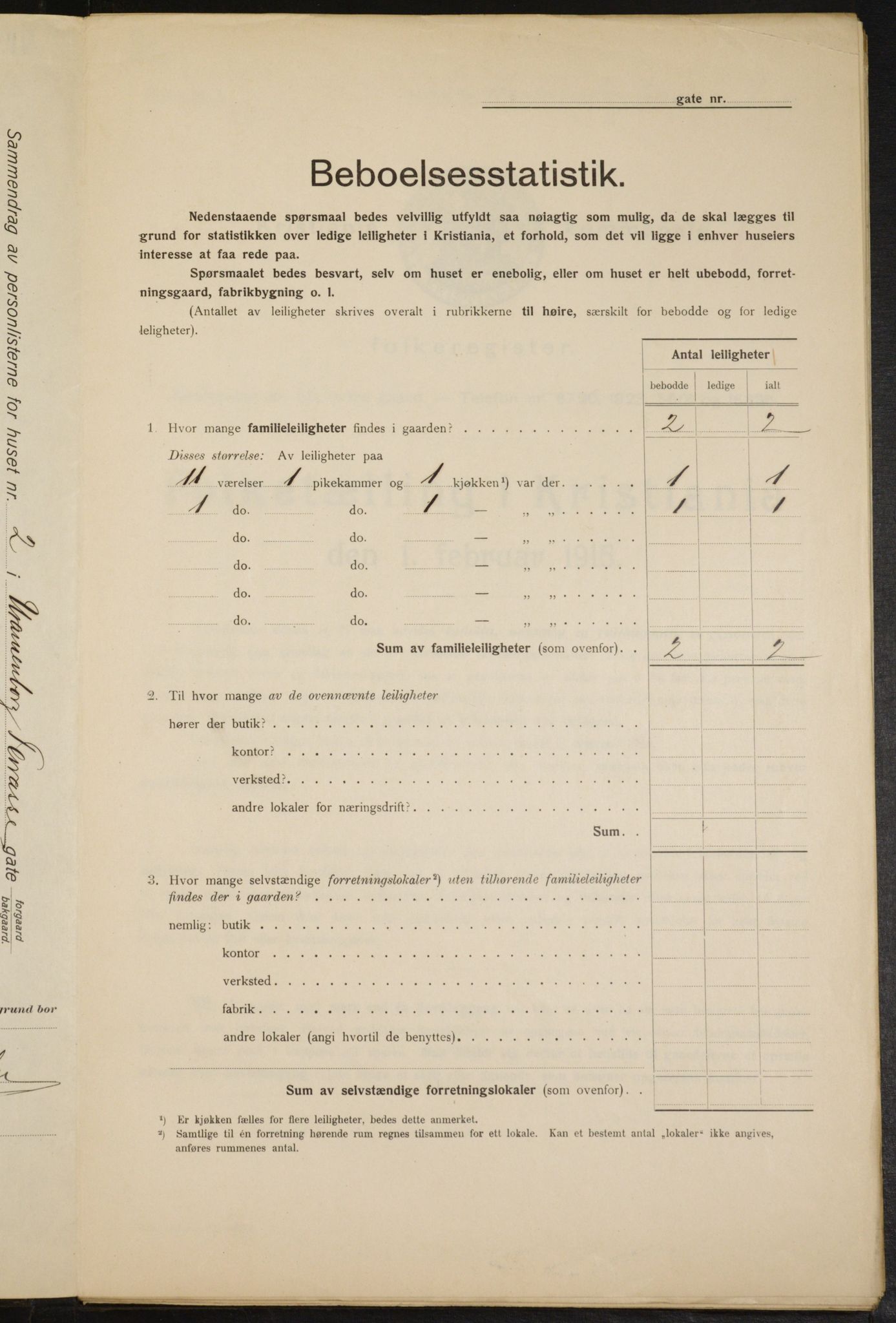 OBA, Kommunal folketelling 1.2.1915 for Kristiania, 1915, s. 120867