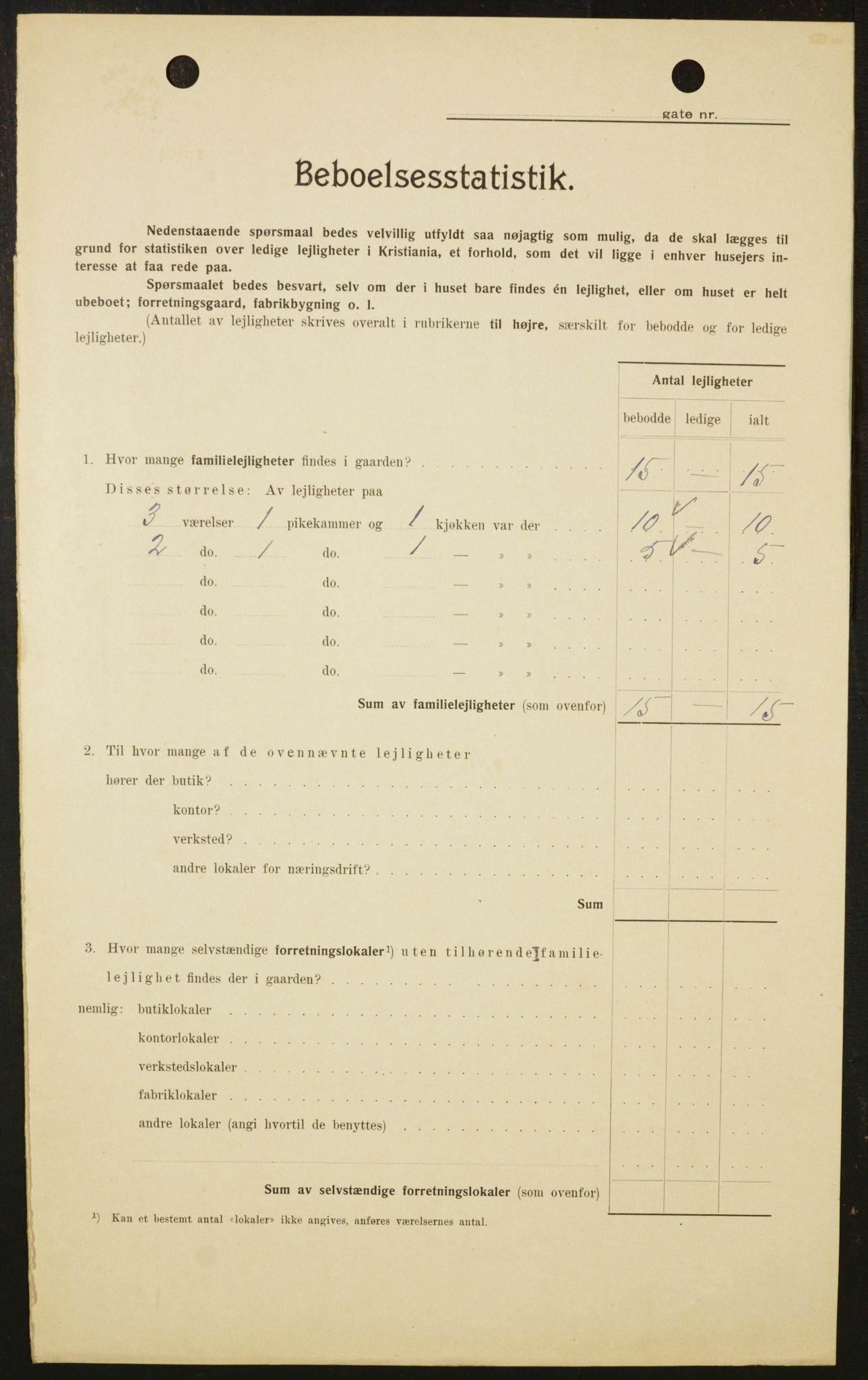OBA, Kommunal folketelling 1.2.1909 for Kristiania kjøpstad, 1909, s. 26480