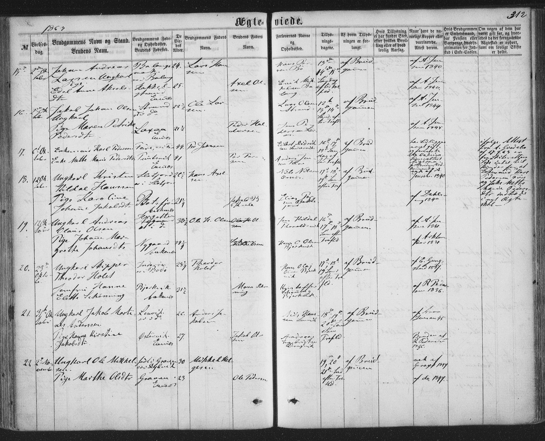 Ministerialprotokoller, klokkerbøker og fødselsregistre - Nordland, AV/SAT-A-1459/863/L0896: Ministerialbok nr. 863A08, 1861-1871, s. 312