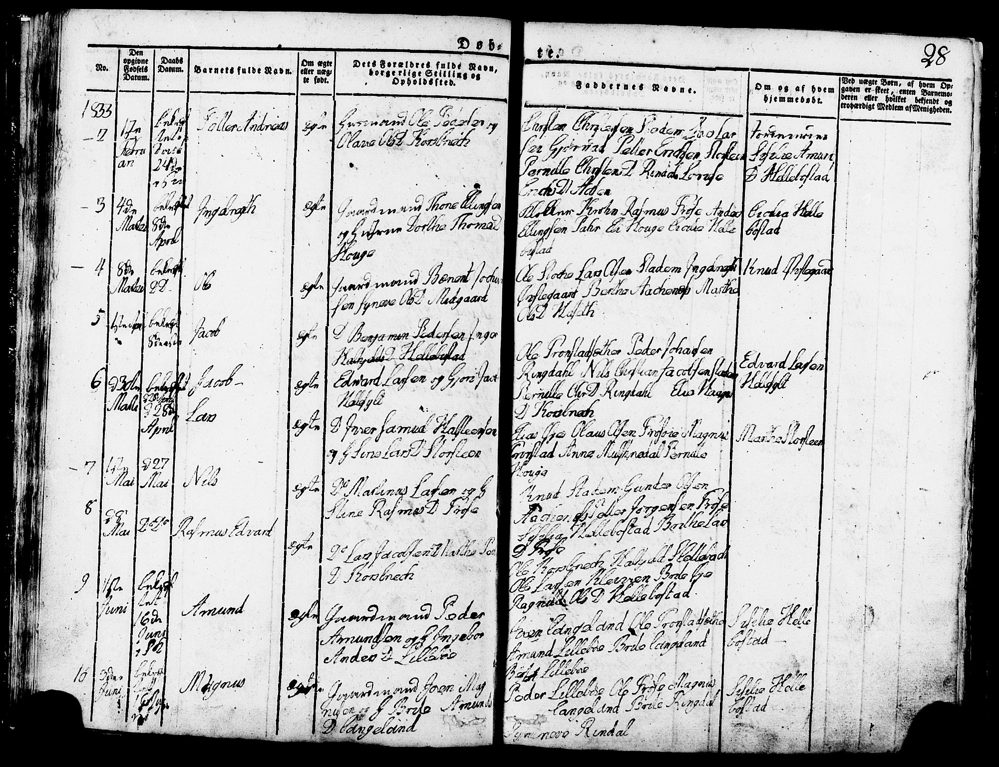 Ministerialprotokoller, klokkerbøker og fødselsregistre - Møre og Romsdal, AV/SAT-A-1454/517/L0221: Ministerialbok nr. 517A01, 1827-1858, s. 28