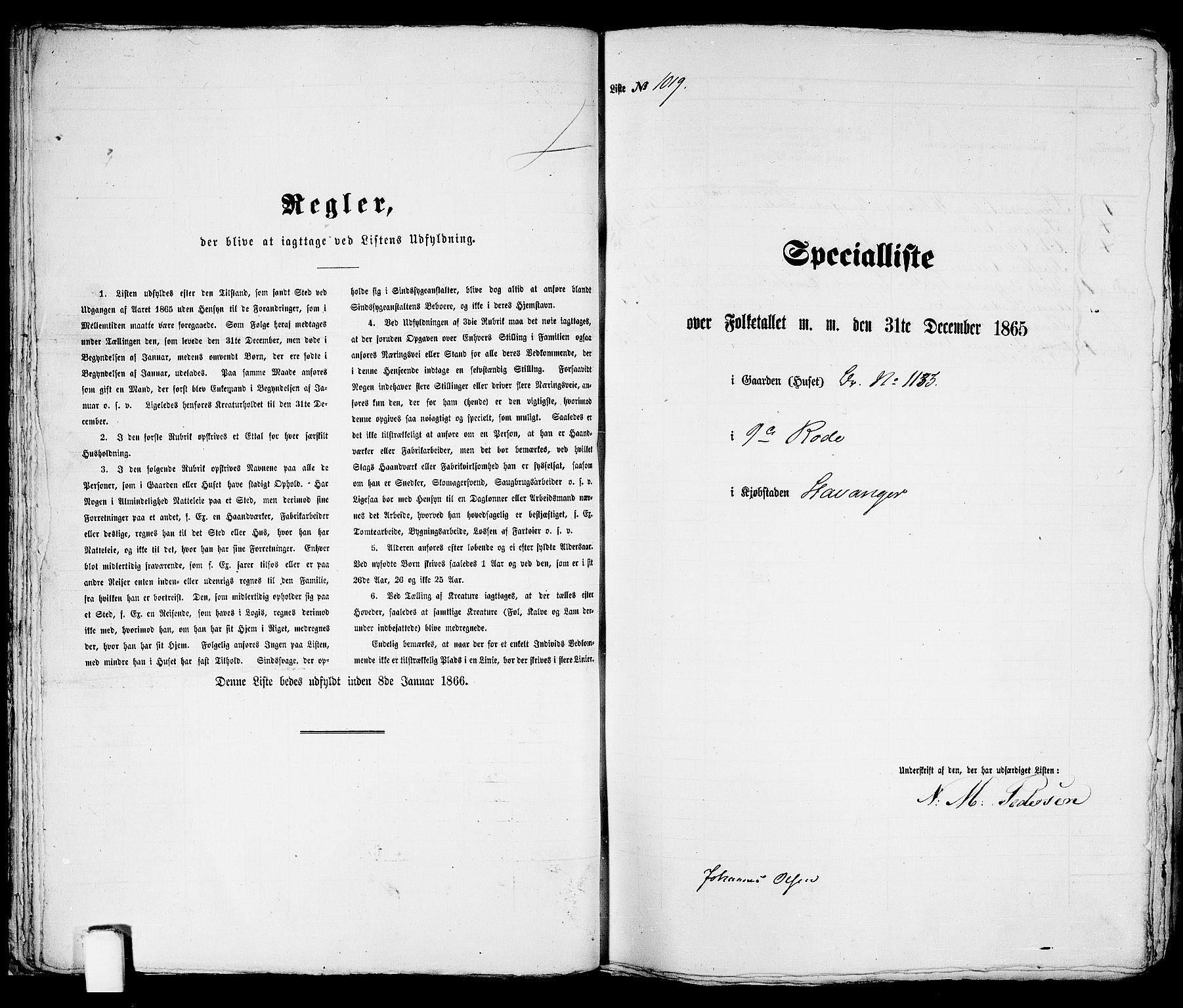 RA, Folketelling 1865 for 1103 Stavanger kjøpstad, 1865, s. 2060