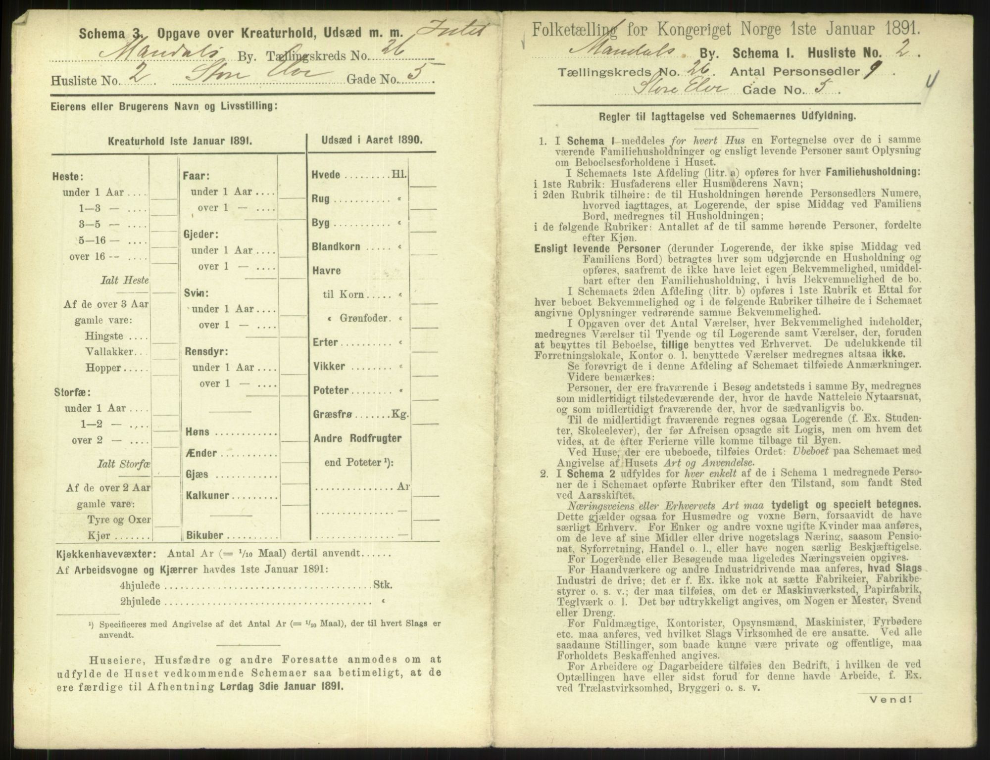 RA, Folketelling 1891 for 1002 Mandal ladested, 1891, s. 1151