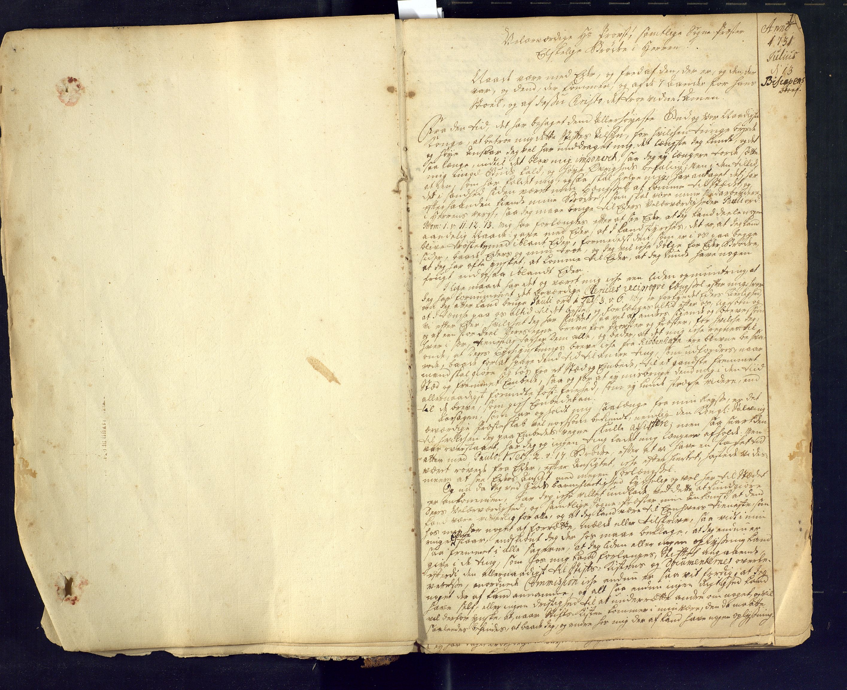 Solum sokneprestkontor, AV/SAKO-A-305/A/Aa/L0001: Kallsbok, 1731-1743