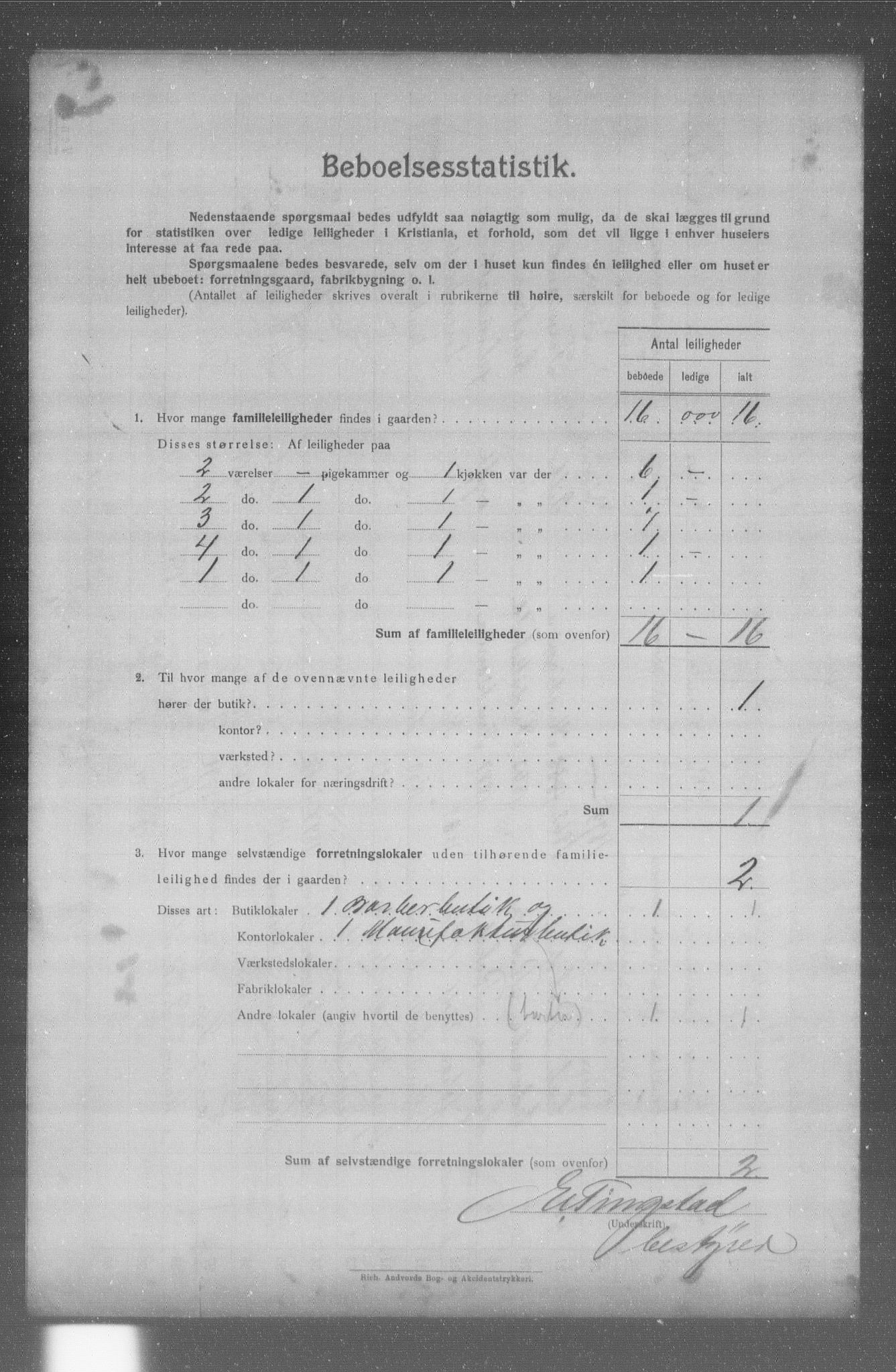 OBA, Kommunal folketelling 31.12.1904 for Kristiania kjøpstad, 1904, s. 11494