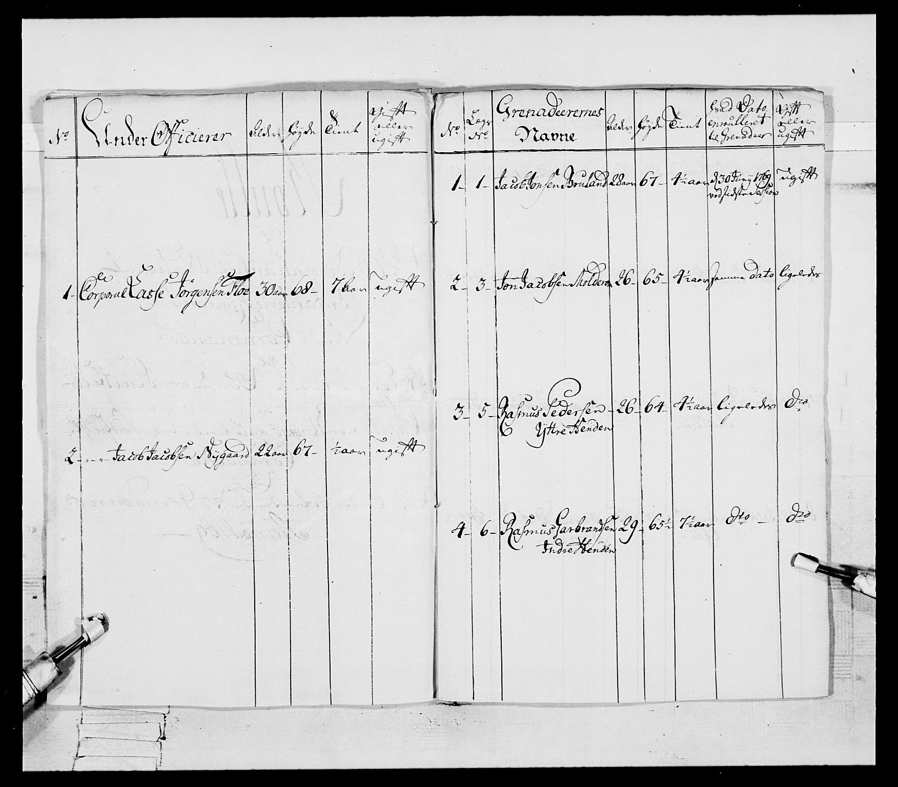 Generalitets- og kommissariatskollegiet, Det kongelige norske kommissariatskollegium, AV/RA-EA-5420/E/Eh/L0089: 1. Bergenhusiske nasjonale infanteriregiment, 1769-1773, s. 86