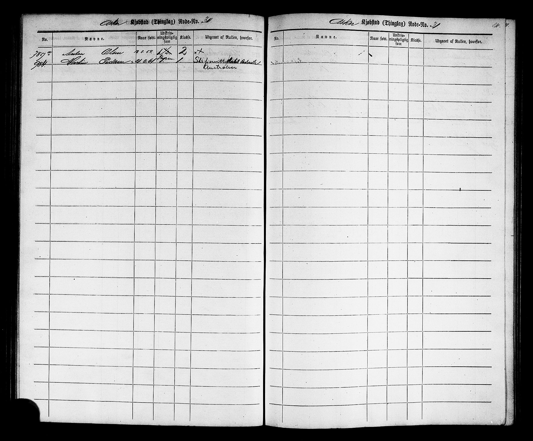 Oslo mønstringskontor, SAO/A-10569g/F/Fc/Fcc/L0001: Utskrivningsregisterrulle, 1860, s. 113