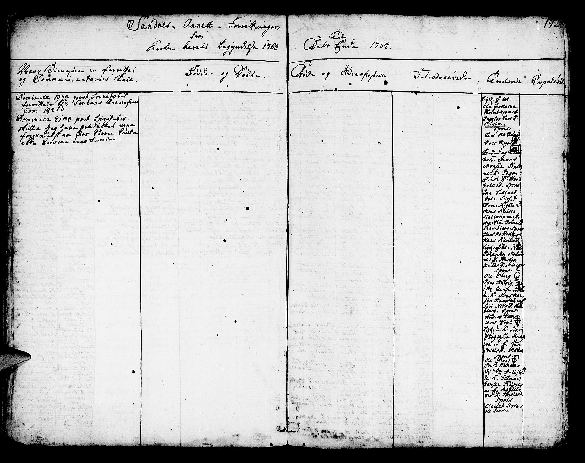 Lindås Sokneprestembete, SAB/A-76701/H/Haa: Ministerialbok nr. A 3, 1748-1764, s. 172