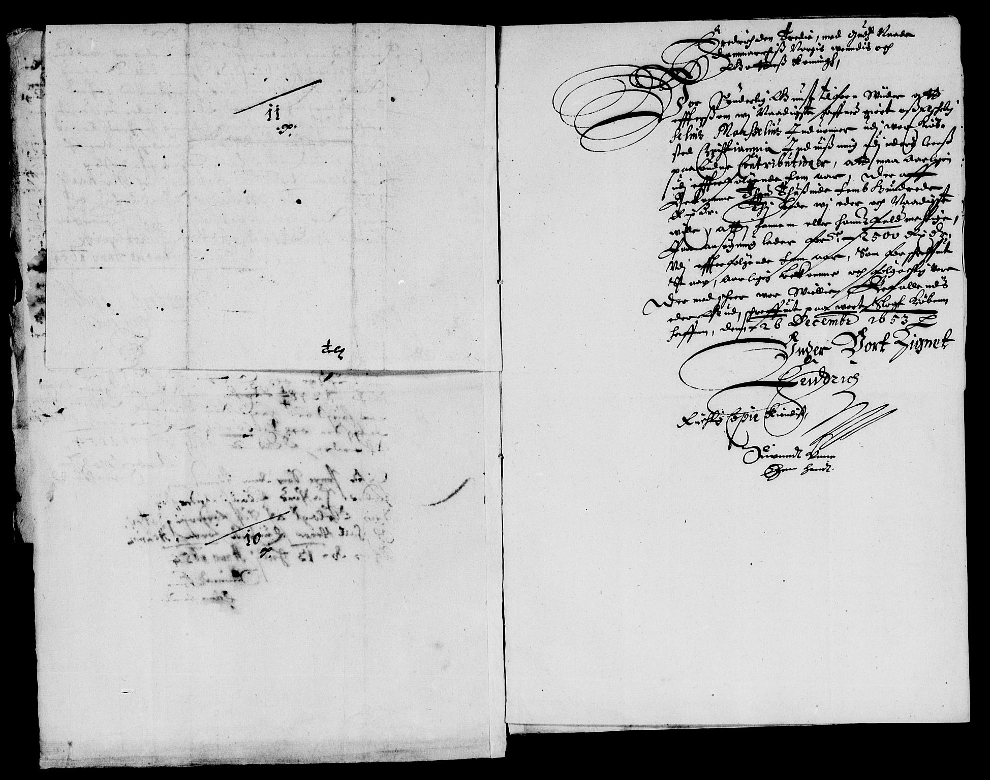 Rentekammeret inntil 1814, Reviderte regnskaper, Lensregnskaper, AV/RA-EA-5023/R/Rb/Rbp/L0040: Bratsberg len, 1653-1655