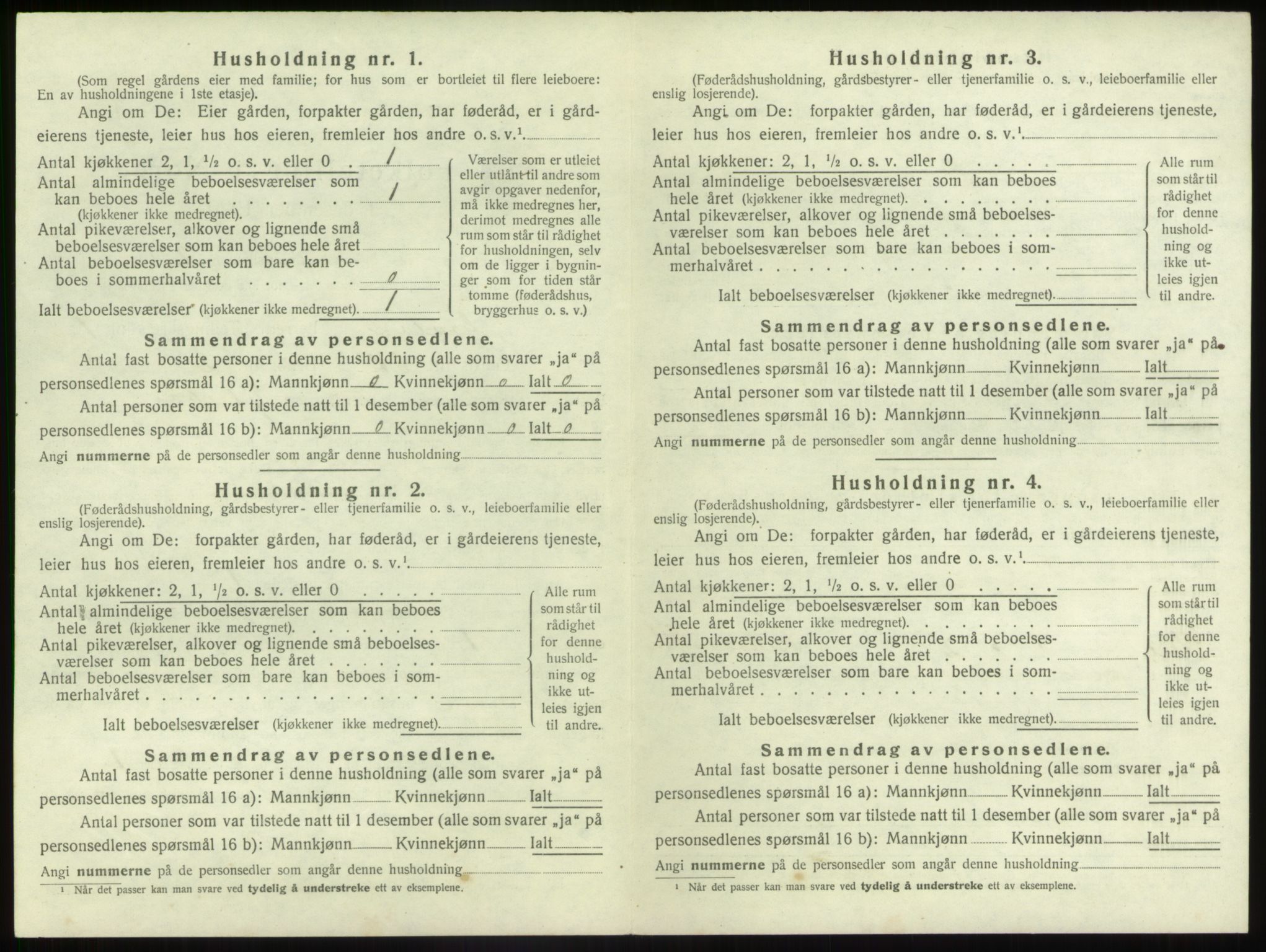 SAB, Folketelling 1920 for 1430 Gaular herred, 1920, s. 611