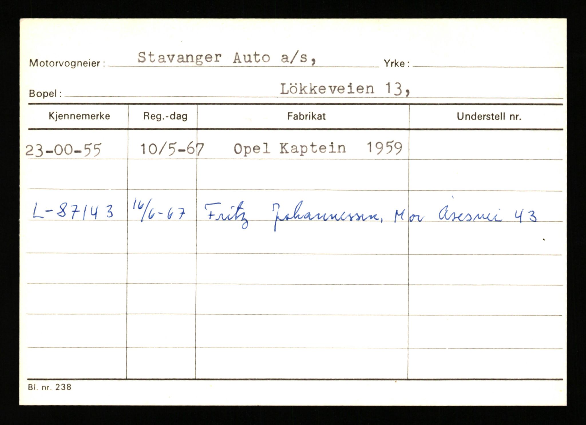 Stavanger trafikkstasjon, AV/SAST-A-101942/0/G/L0010: Registreringsnummer: 130000 - 239953, 1930-1971, s. 2829