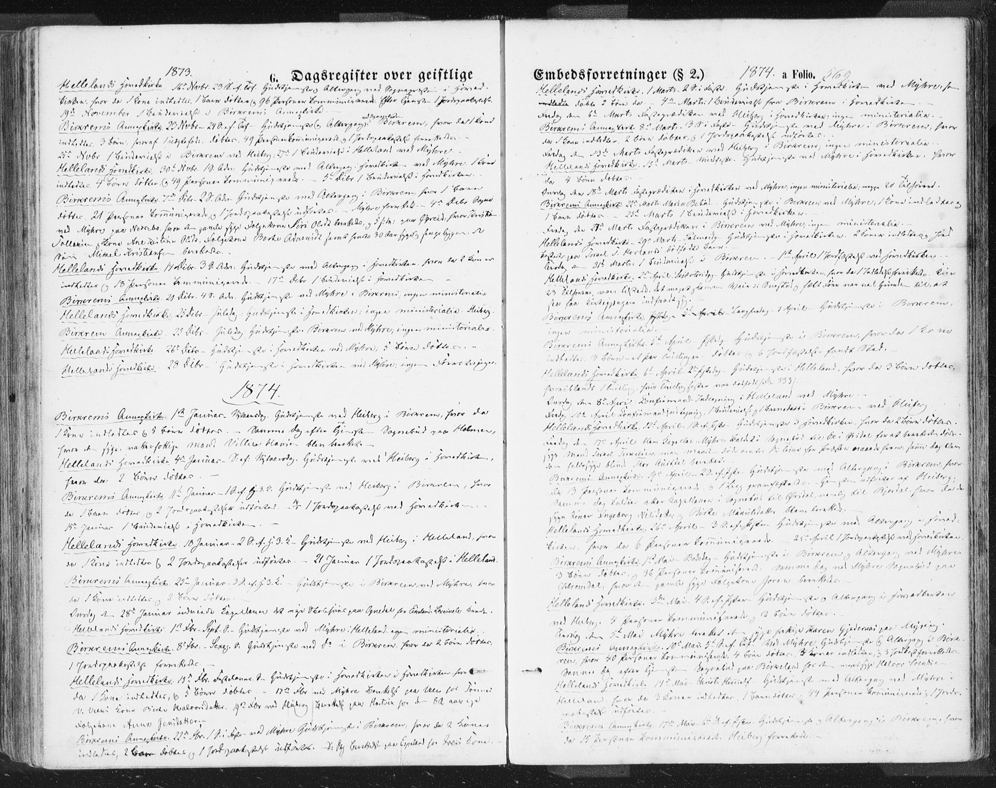 Helleland sokneprestkontor, SAST/A-101810: Ministerialbok nr. A 7.2, 1863-1886, s. 569