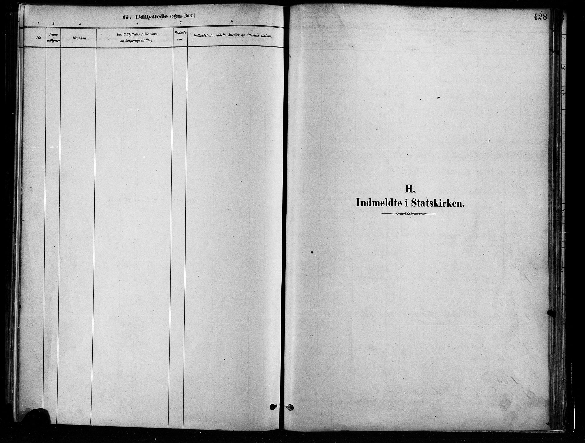 Grønland prestekontor Kirkebøker, AV/SAO-A-10848/F/Fa/L0008: Ministerialbok nr. 8, 1881-1893, s. 428