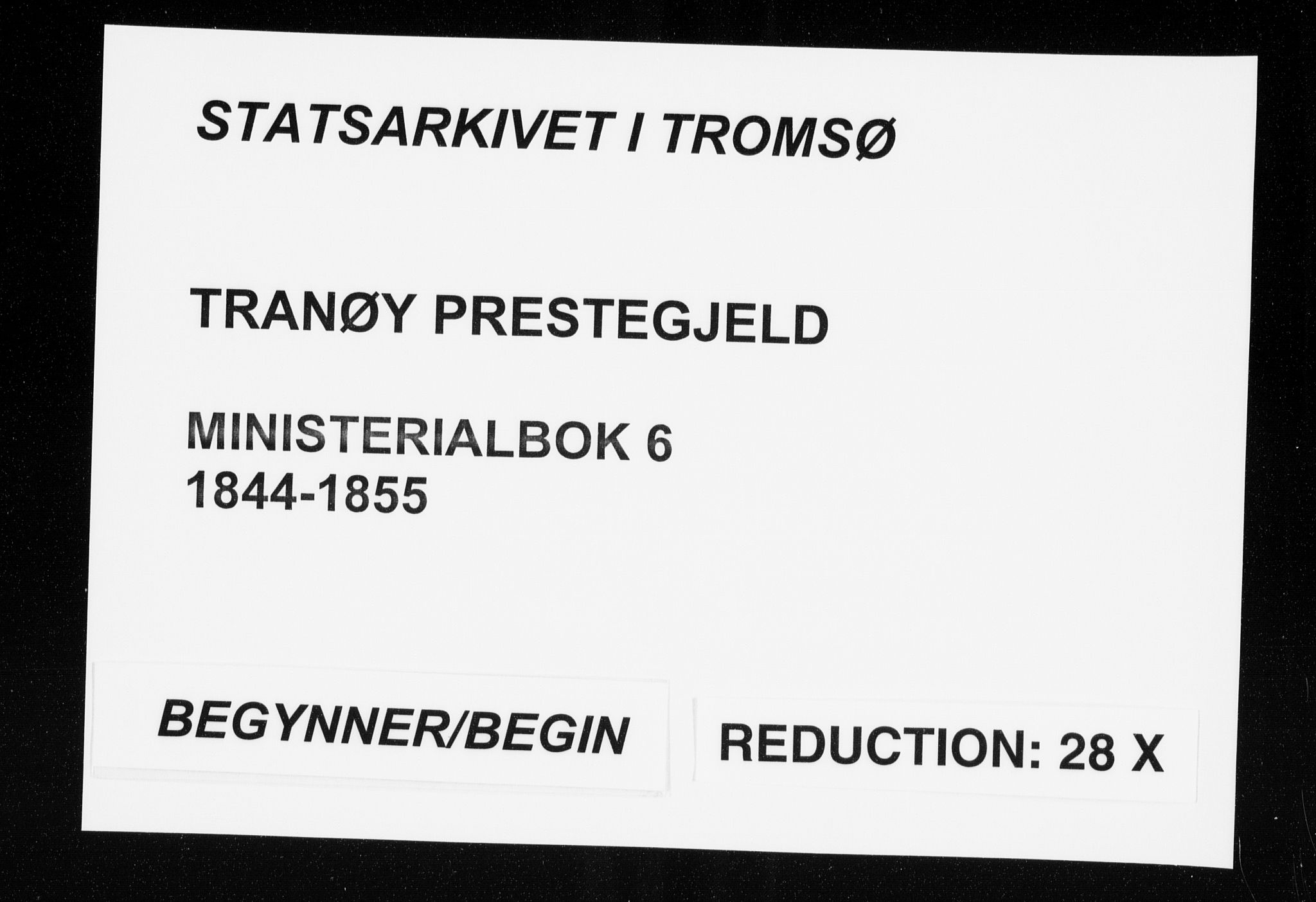 Tranøy sokneprestkontor, SATØ/S-1313/I/Ia/Iaa/L0006kirke: Ministerialbok nr. 6, 1844-1855